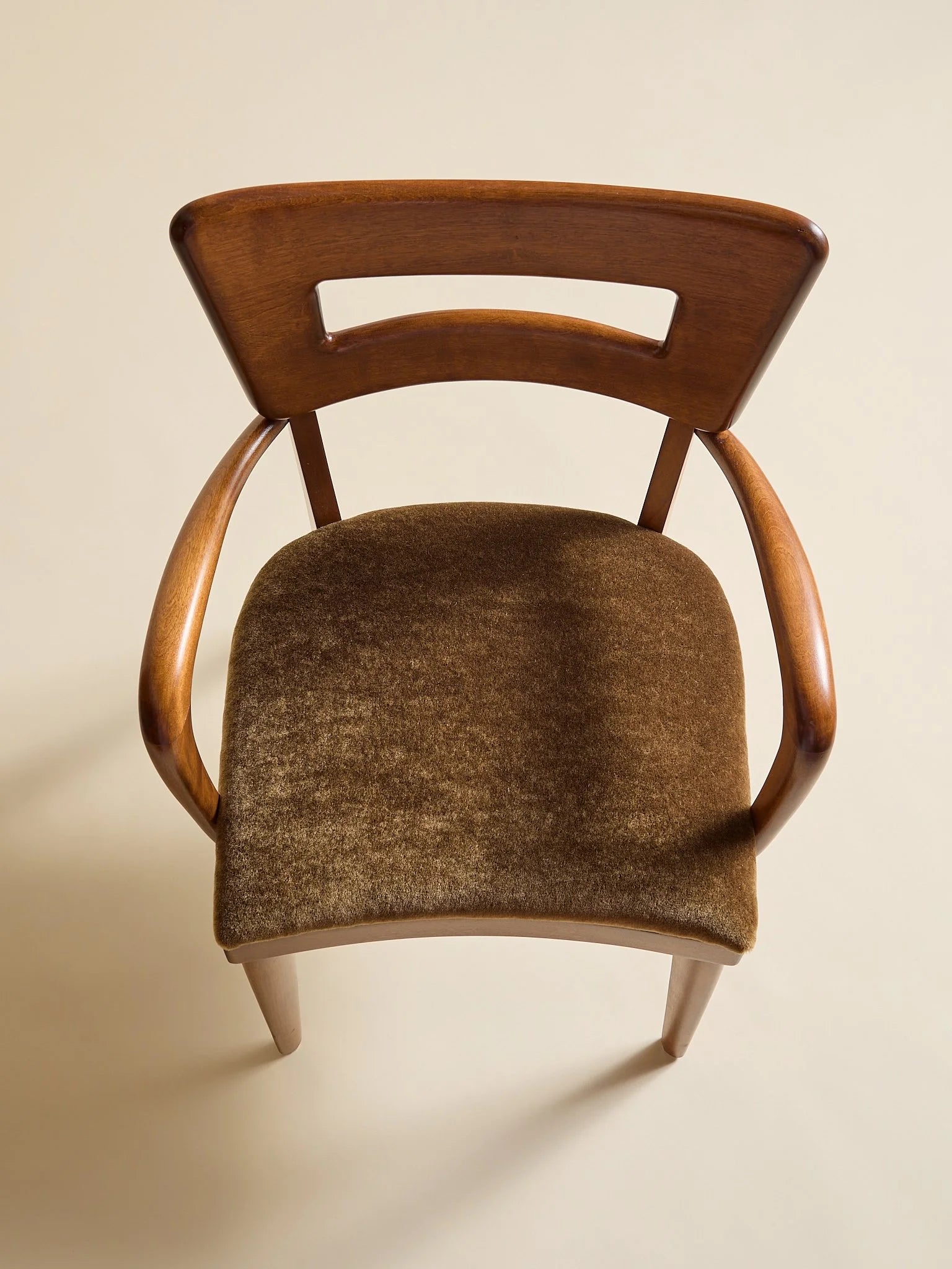 The Vintage Heywood Wakefield M 154 C "Dog Biscuit" Mohair Dining Chairs, 2 AvailableSeatingMiscellanea, etc.