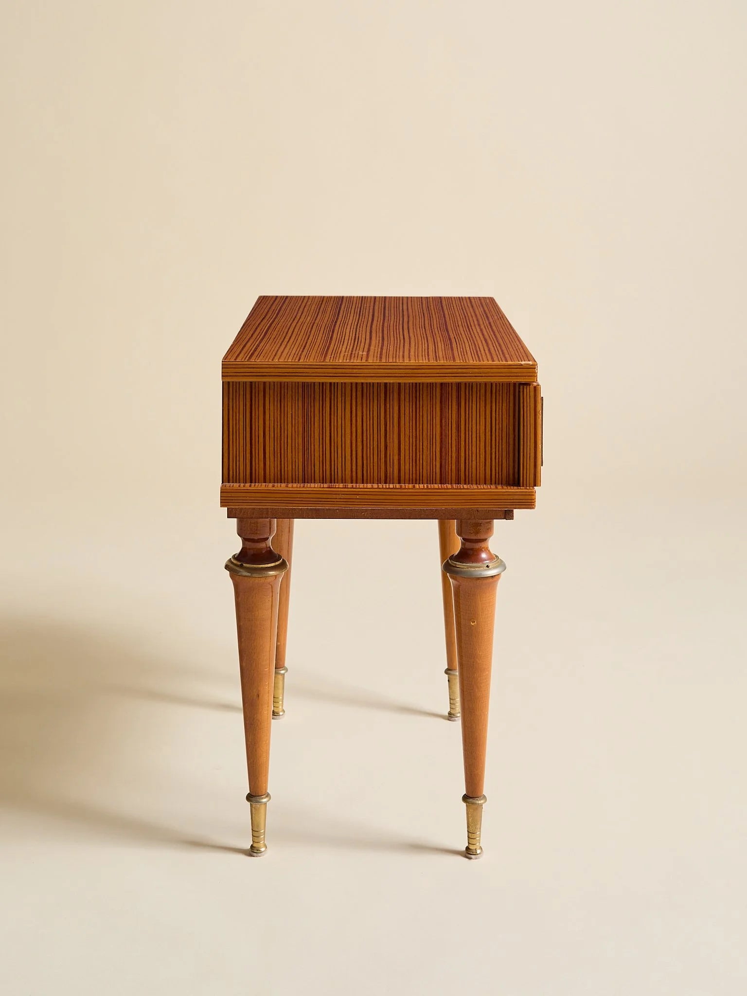 The Vintage French 1950s Nightstands with Bronze HardwareSide TablesMiscellanea, etc.