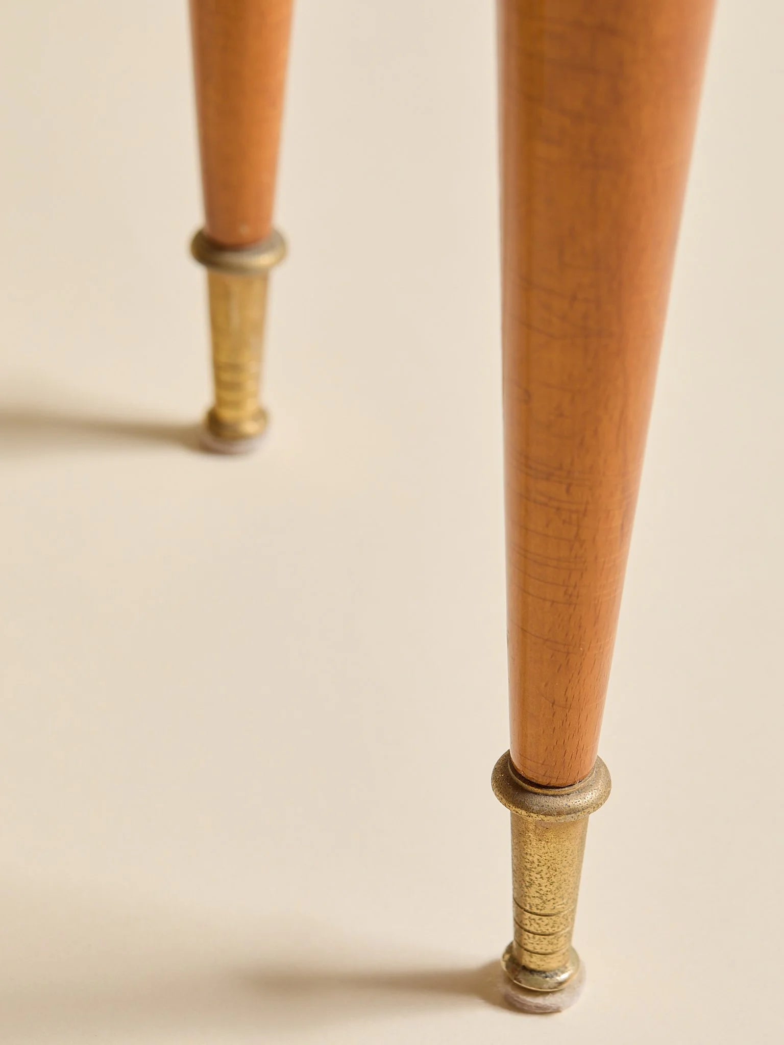 The Vintage French 1950s Nightstands with Bronze HardwareSide TablesMiscellanea, etc.