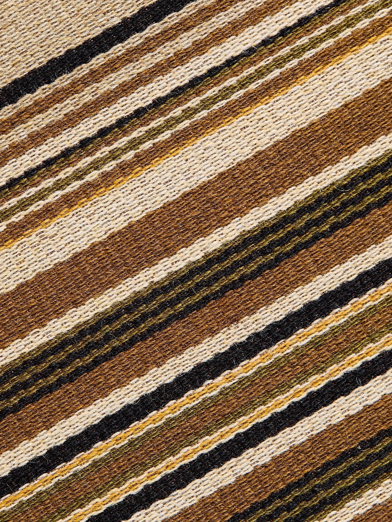 The Vintage Brown Stripe Henning Kjaernulf Dining Chairs, 6 AvailableSeatingMiscellanea, etc.