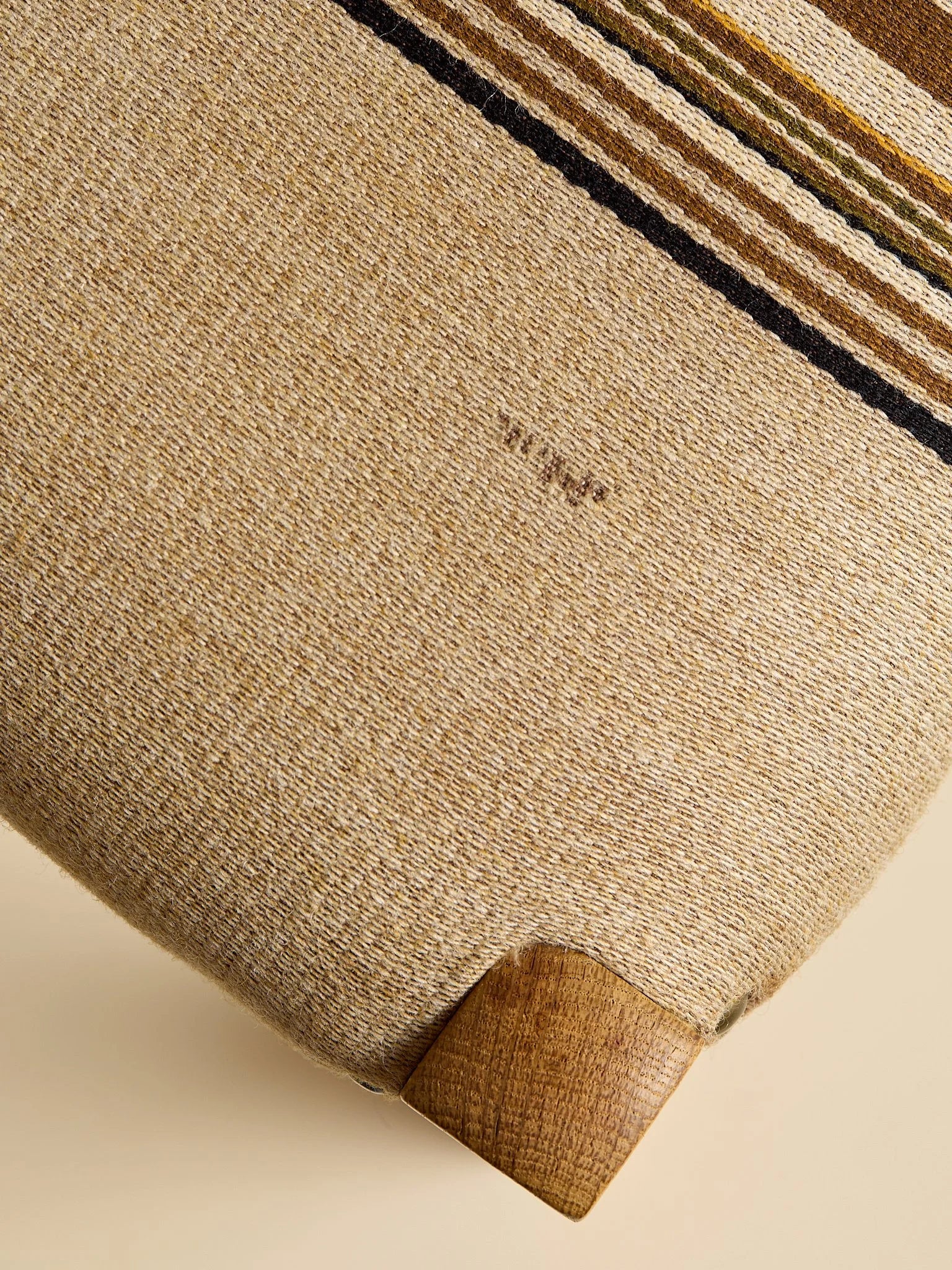 The Vintage Brown Stripe Henning Kjaernulf Dining Chairs, 6 AvailableSeatingMiscellanea, etc.