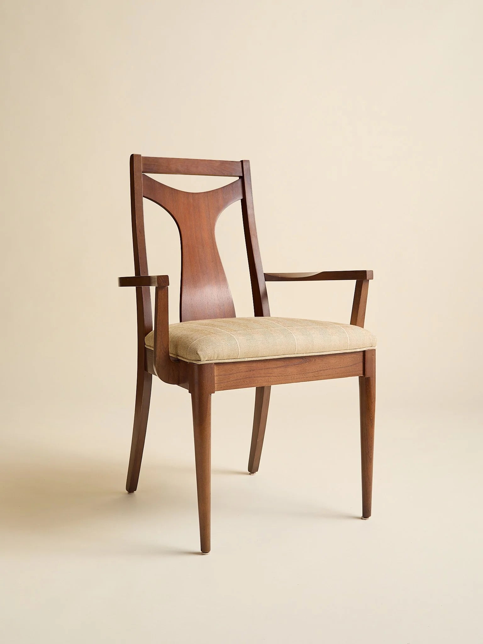 The Vintage 1960s MCM Walnut Dining Chairs, Set of SixSeatingMiscellanea, etc.