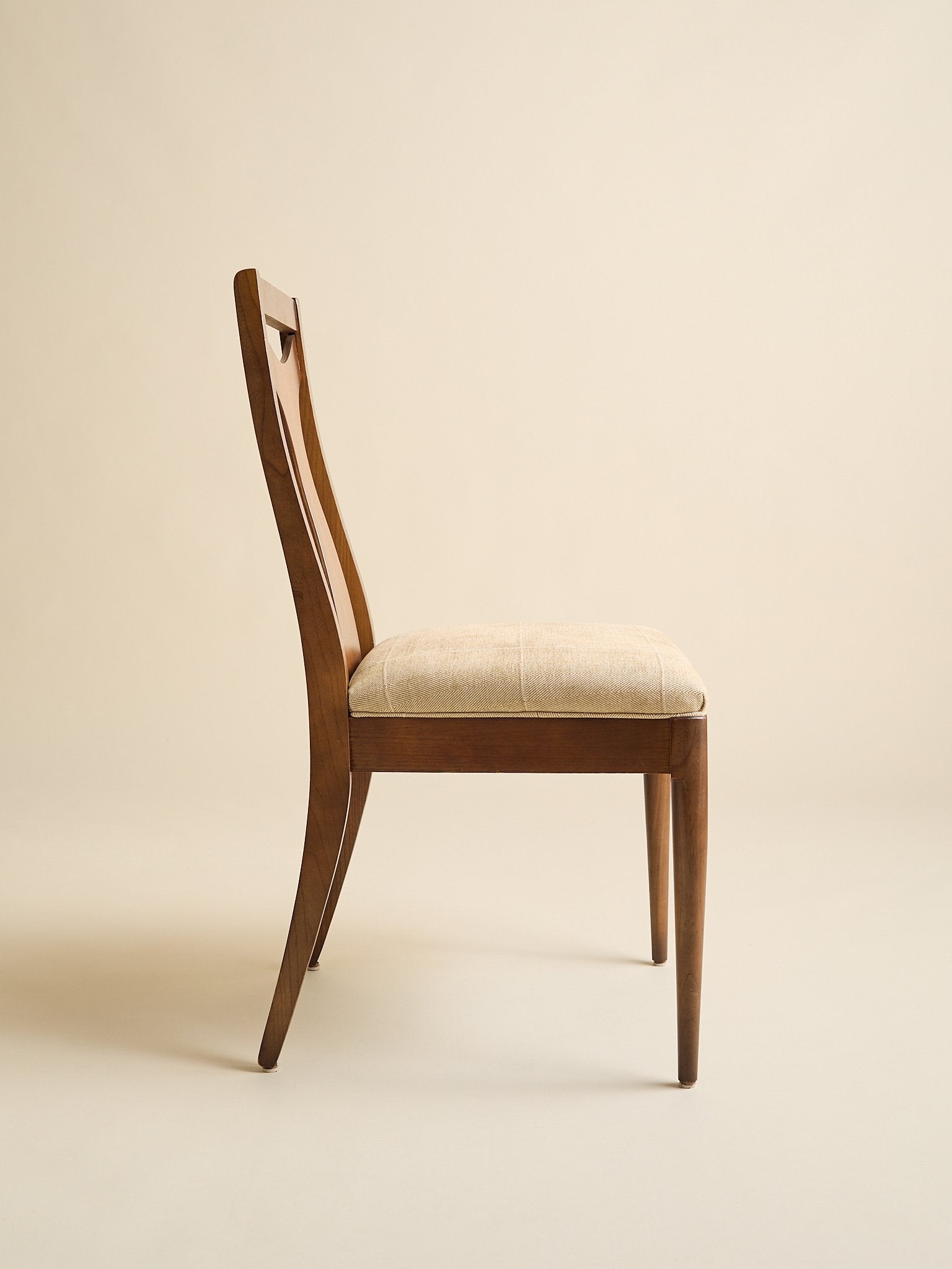 The Vintage 1960s MCM Walnut Dining Chairs, Set of SixSeatingMiscellanea, etc.