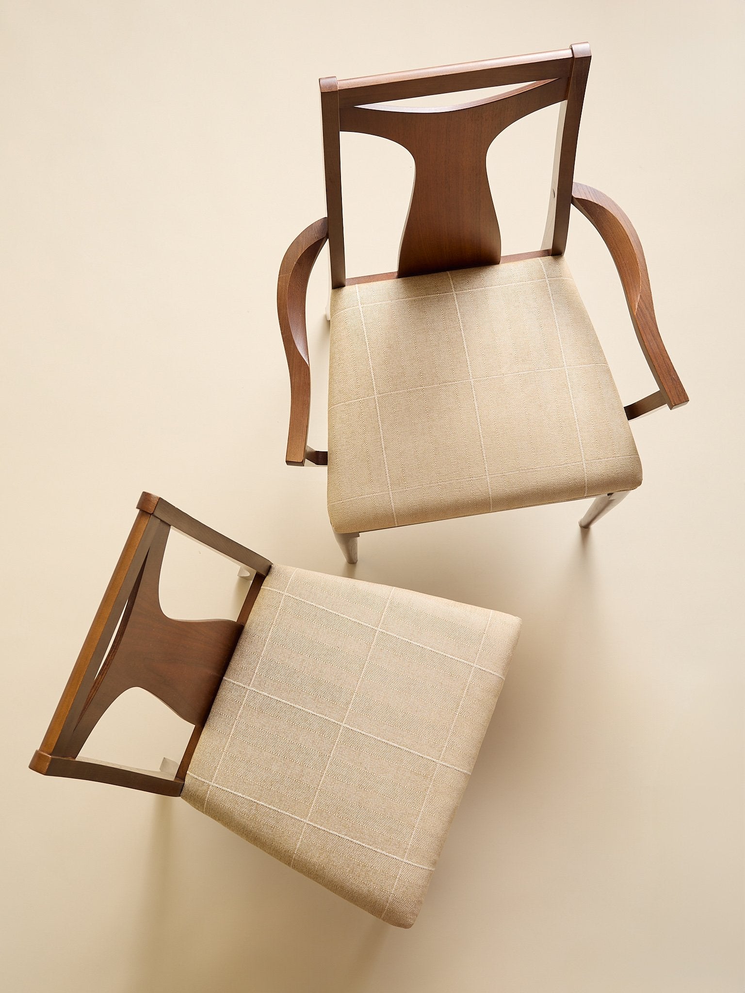 The Vintage 1960s MCM Walnut Dining Chairs, Set of SixSeatingMiscellanea, etc.