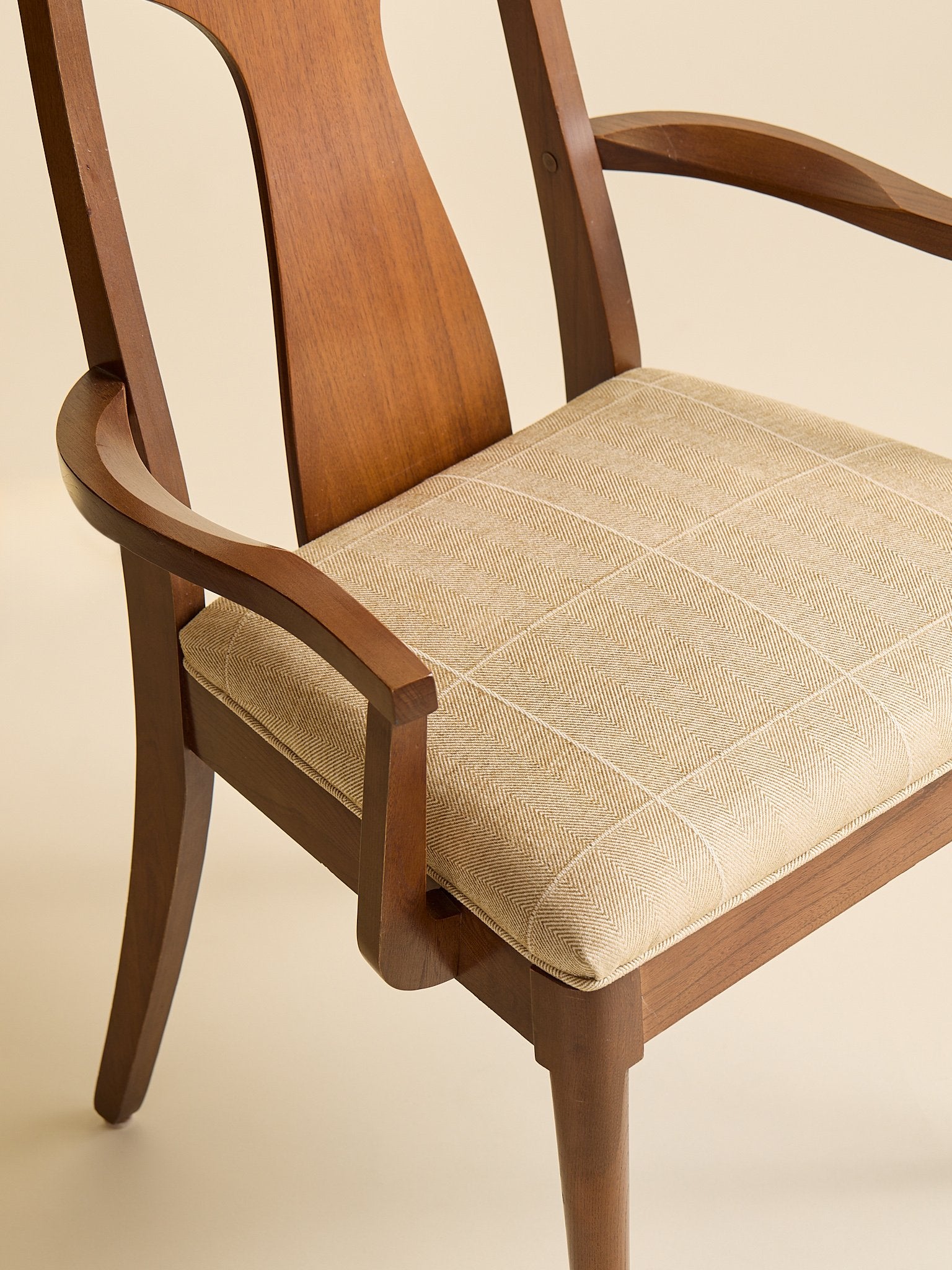 The Vintage 1960s MCM Walnut Dining Chairs, Set of SixSeatingMiscellanea, etc.
