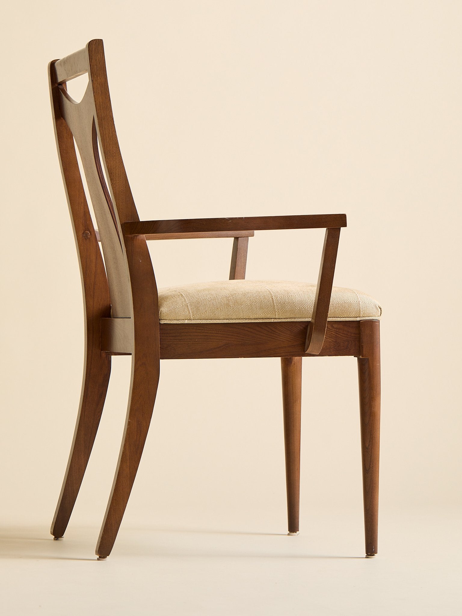 The Vintage 1960s MCM Walnut Dining Chairs, Set of SixSeatingMiscellanea, etc.