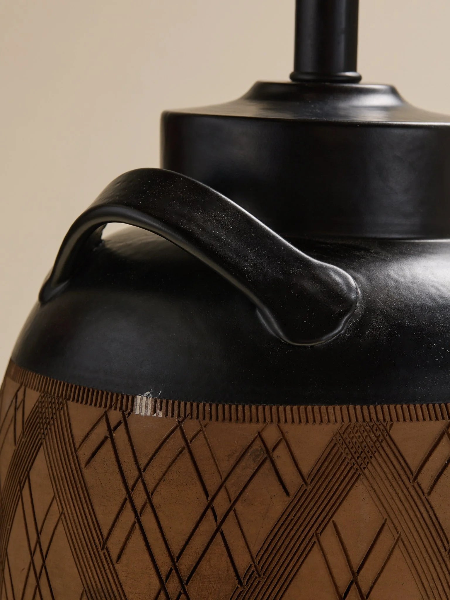 The Vintage Black and Terracotta LampTable LampsMiscellanea, etc.