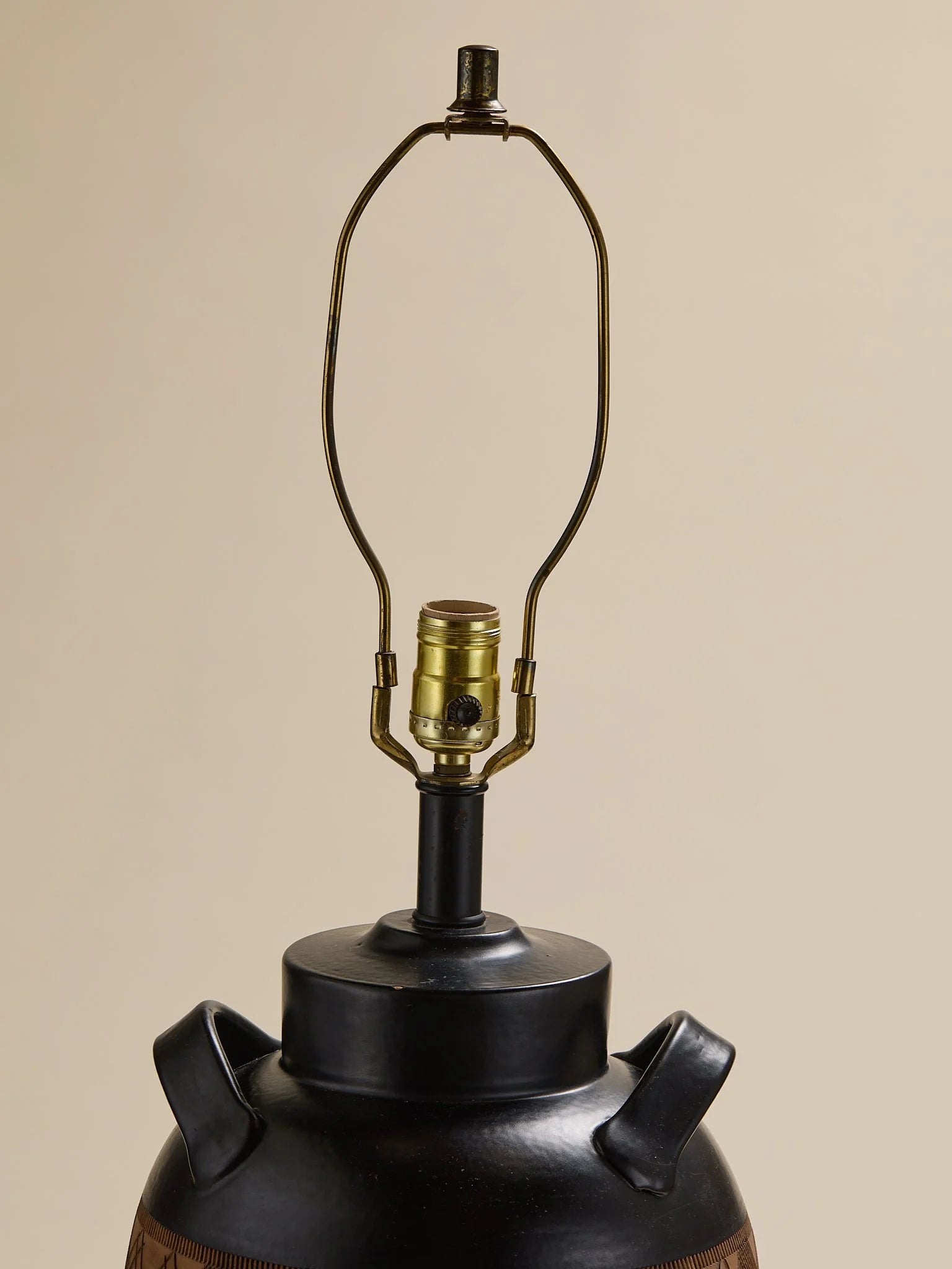 The Vintage Black and Terracotta LampTable LampsMiscellanea, etc.