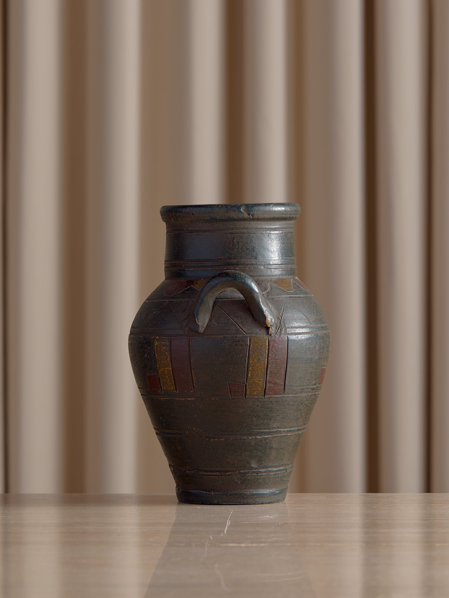 The Vintage Tall Moody Handle VaseVasesMiscellanea, etc.