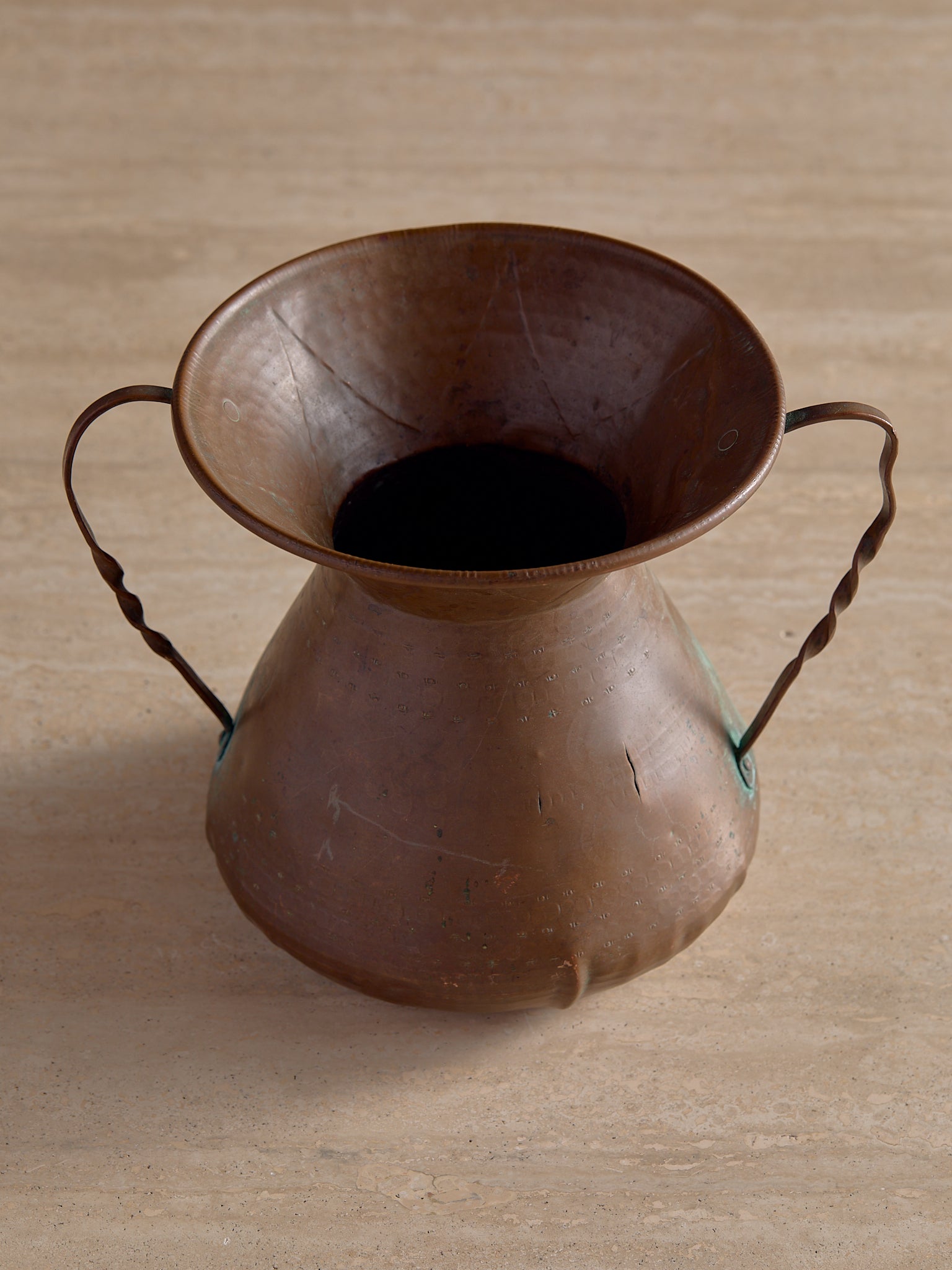 The Vintage Two Handled Copper VesselVasesMiscellanea, etc.