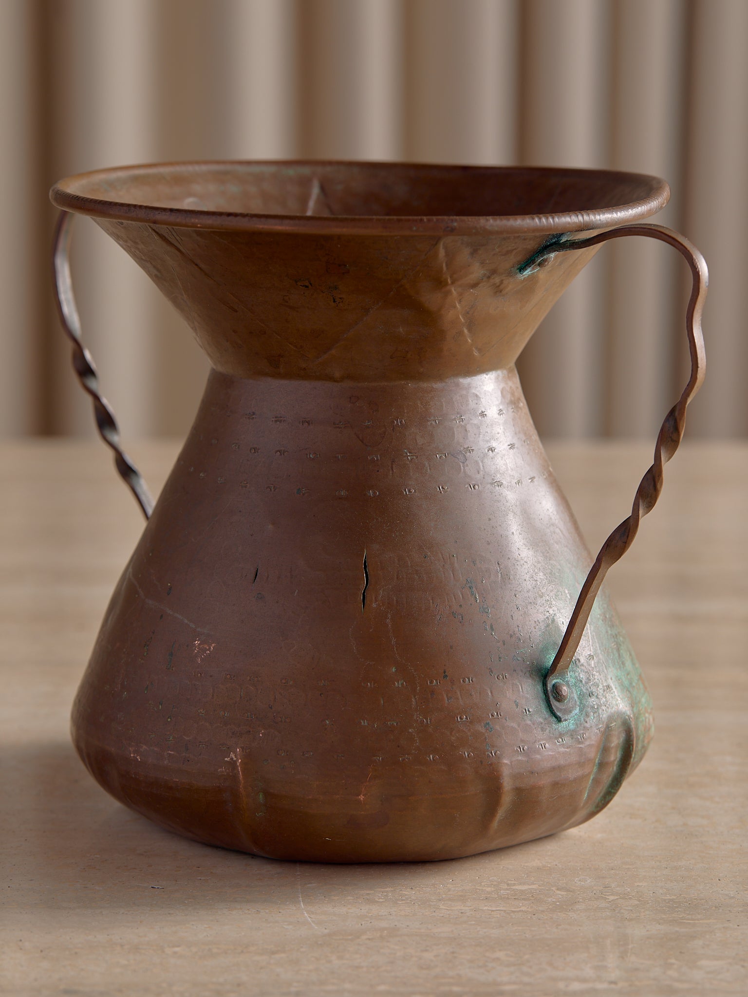 The Vintage Two Handled Copper VesselVasesMiscellanea, etc.
