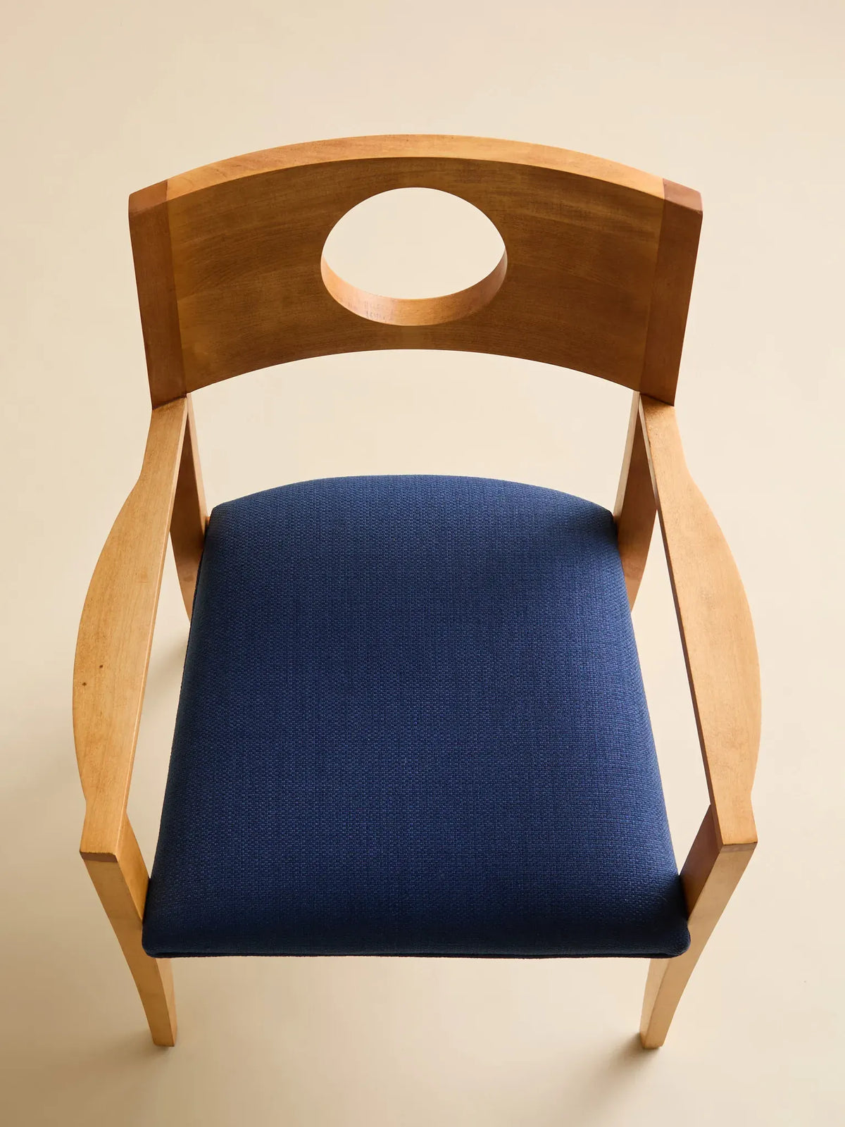 The Vintage Mid-Century Cobalt Blue Circle Back Dining ChairsSeatingMiscellanea, etc.