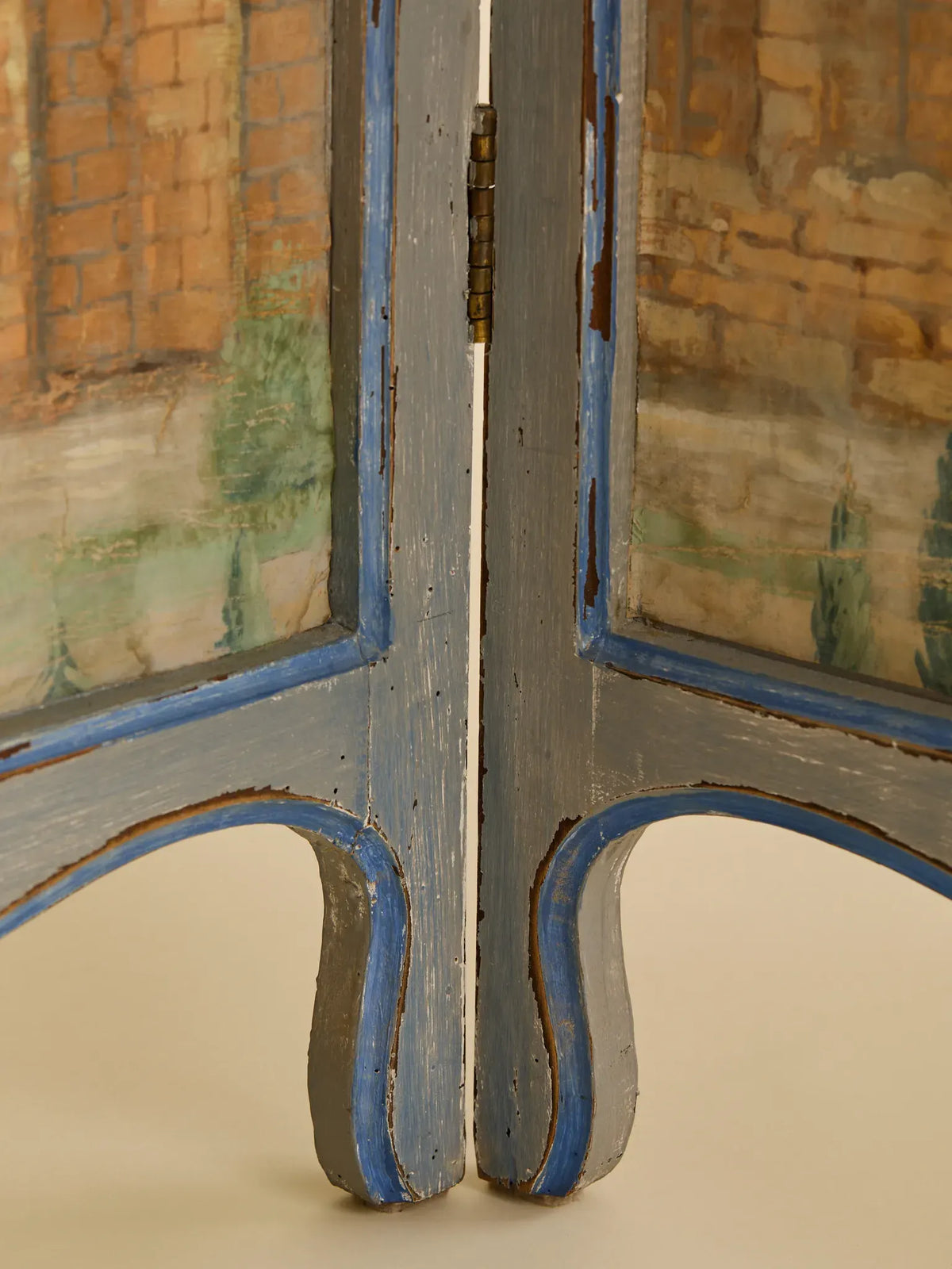 The Vintage Hand Painted Scenic Room DividerRoom DividersMiscellanea, etc.