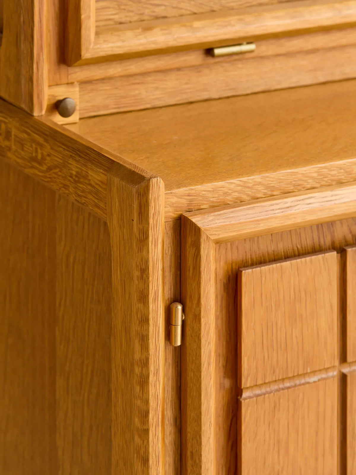 The Vintage Danish Minimalist Oak Book Shelf Cabinet with Secretary Desk by Henning KjaernulfCabinets and ShelvingMiscellanea, etc.