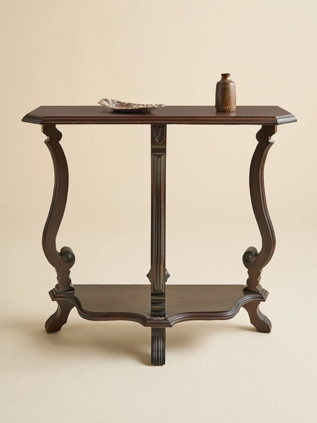 The Antique Eastlake Carved Walnut Hall TableConsole TablesMiscellanea, etc.