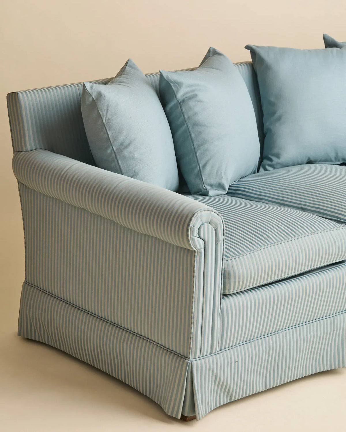 The Vintage Blue Stripe French-Inspired SofaSeatingMiscellanea, etc.