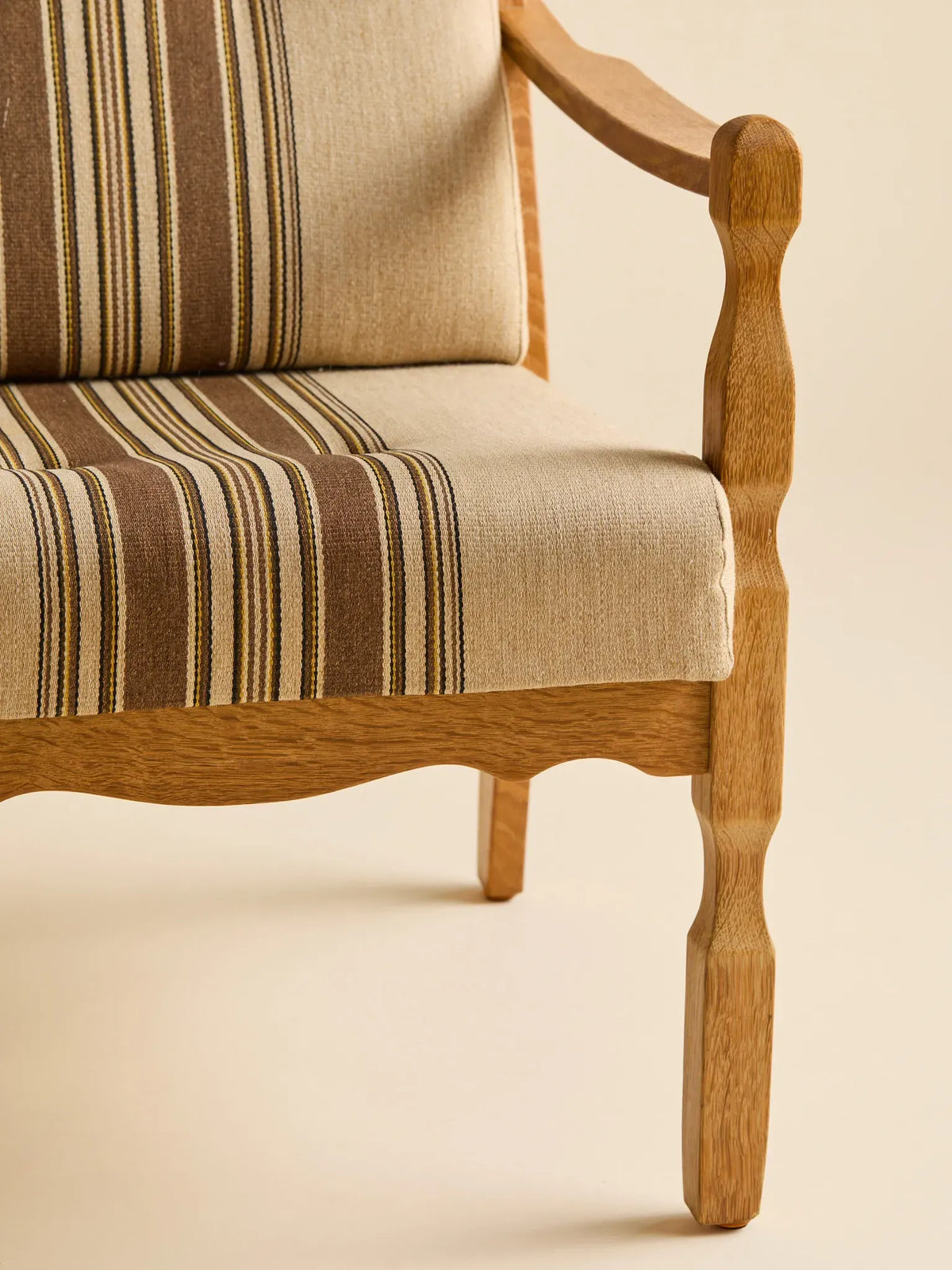 The Vintage Danish Brutalist Oak Easy Chair, 1970sSeatingMiscellanea, etc.