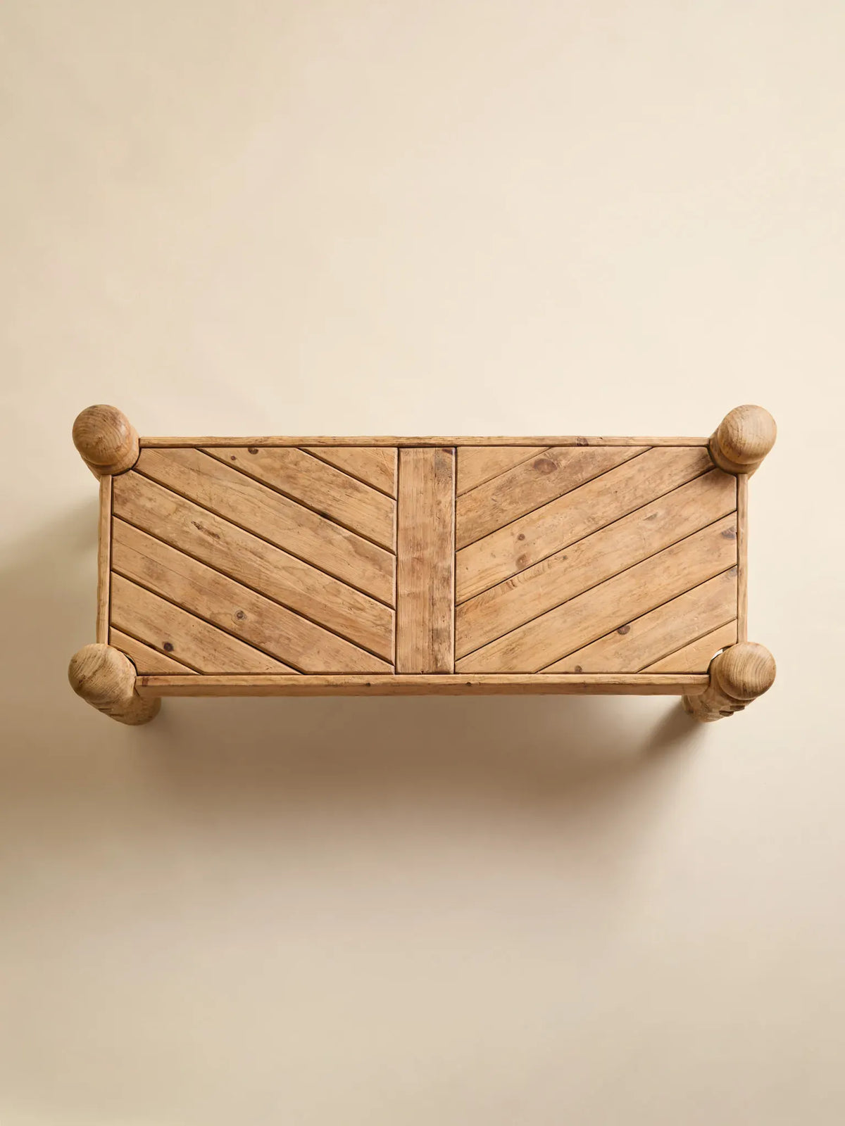 The Brutalist Pine Baluster Turned Leg Coffee TableCoffee TablesMiscellanea, etc.