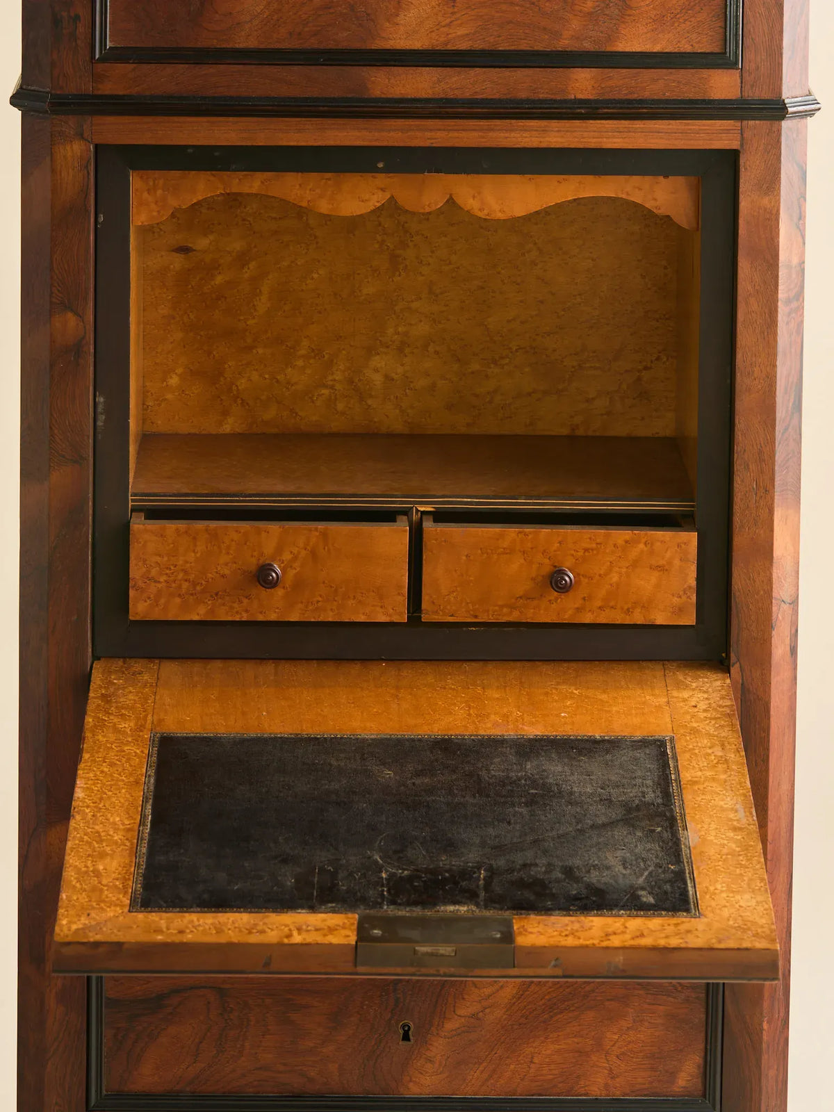 The Antique French Charles X Period Marble-Top Walnut Fall-Front SecretaryDesksMiscellanea, etc.