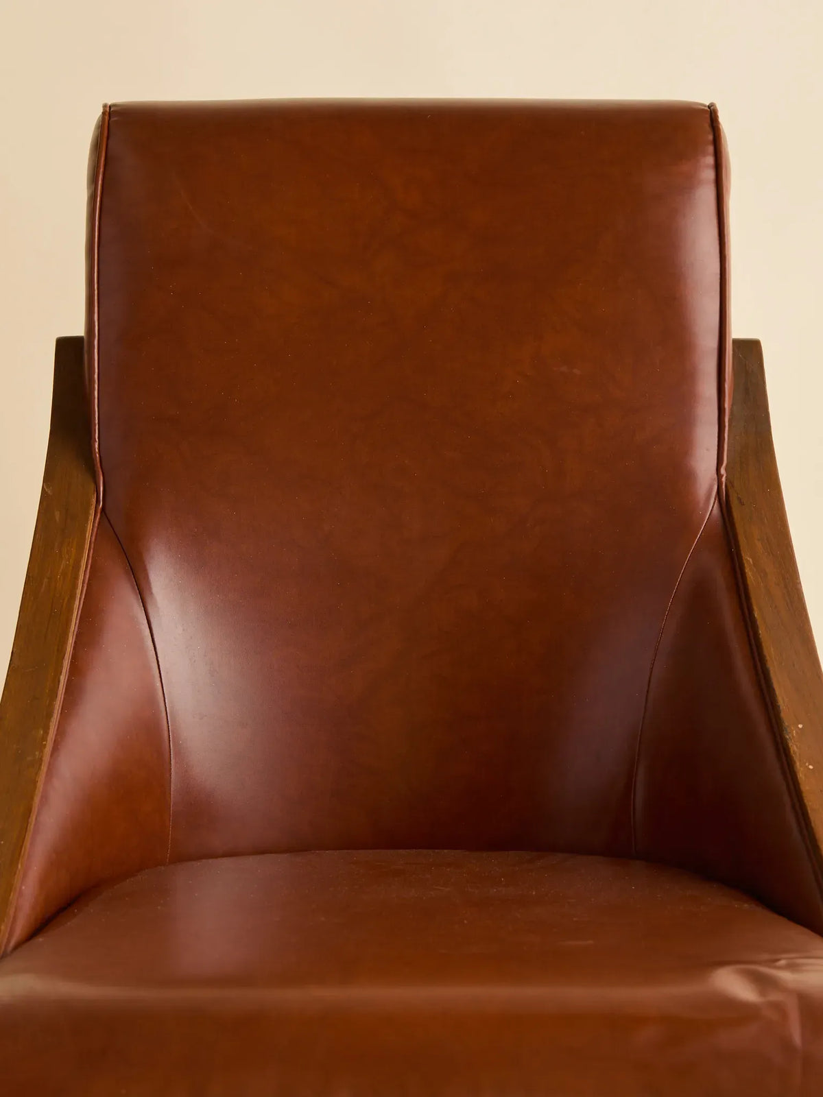 The Vintage English Art Deco Leather Accent ChairsSeatingMiscellanea, etc.