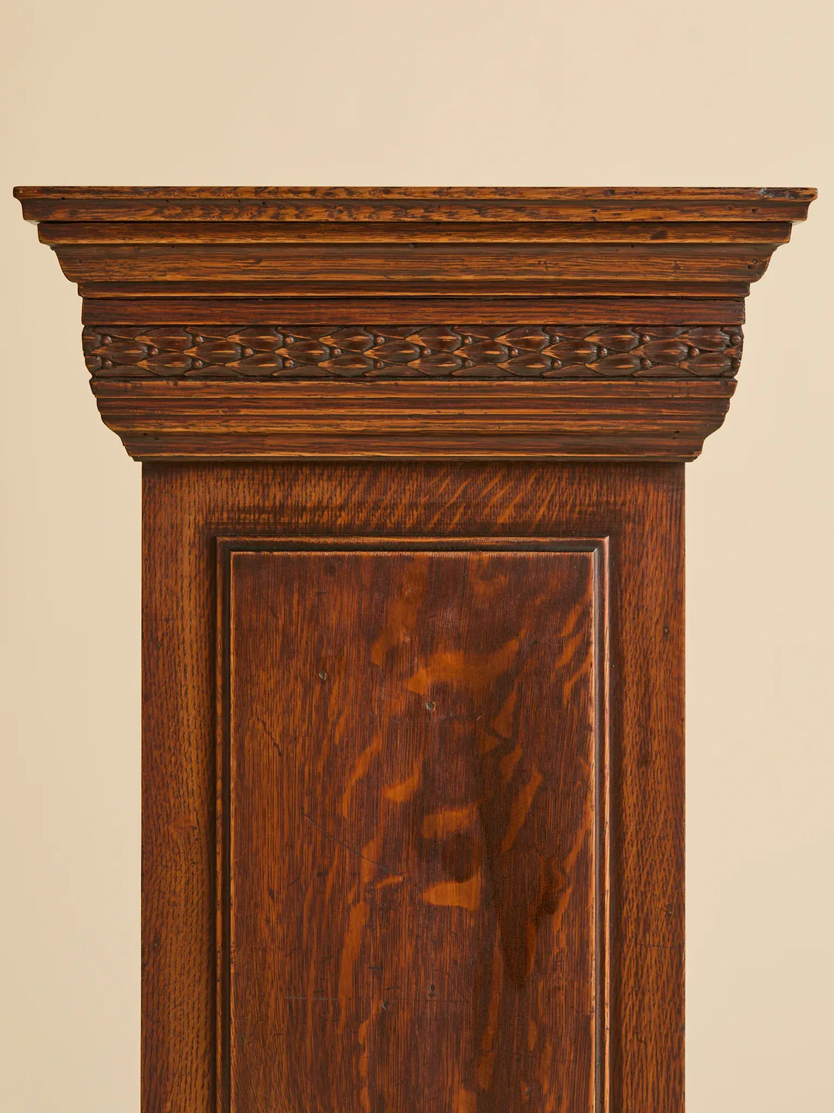 The Vintage Stickley-Style Tiger Oak Pedestals, 2 AvailablePedestalsMiscellanea, etc.