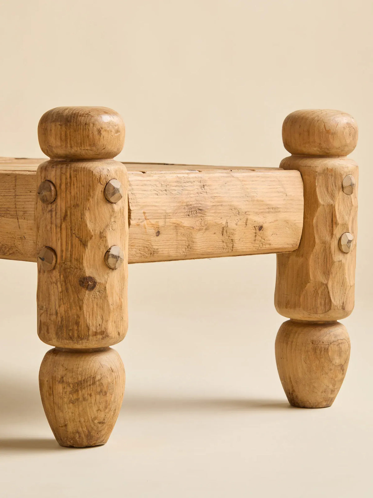 The Brutalist Pine Baluster Turned Leg Coffee TableCoffee TablesMiscellanea, etc.