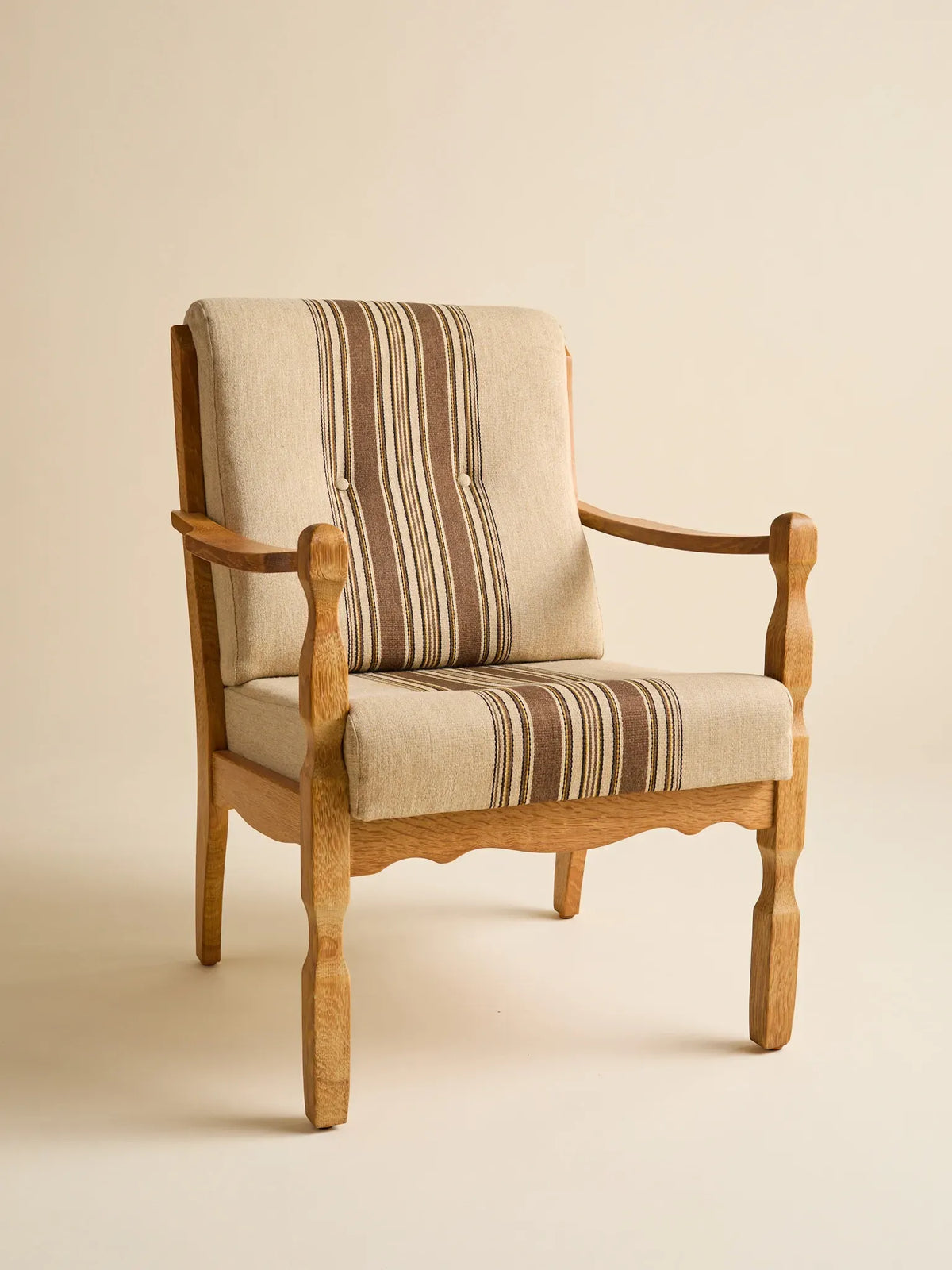 The Vintage Danish Brutalist Oak Easy Chair, 1970sSeatingMiscellanea, etc.