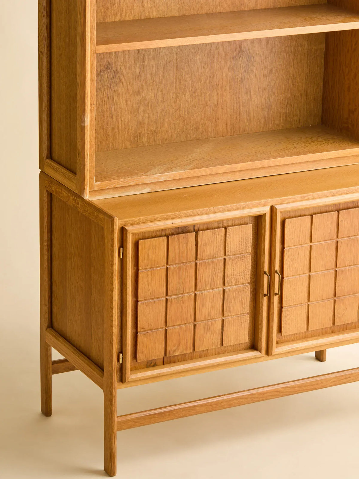 The Vintage Danish Minimalist Oak Book Shelf Cabinet by Henning KjaernulfCabinets and ShelvingMiscellanea, etc.