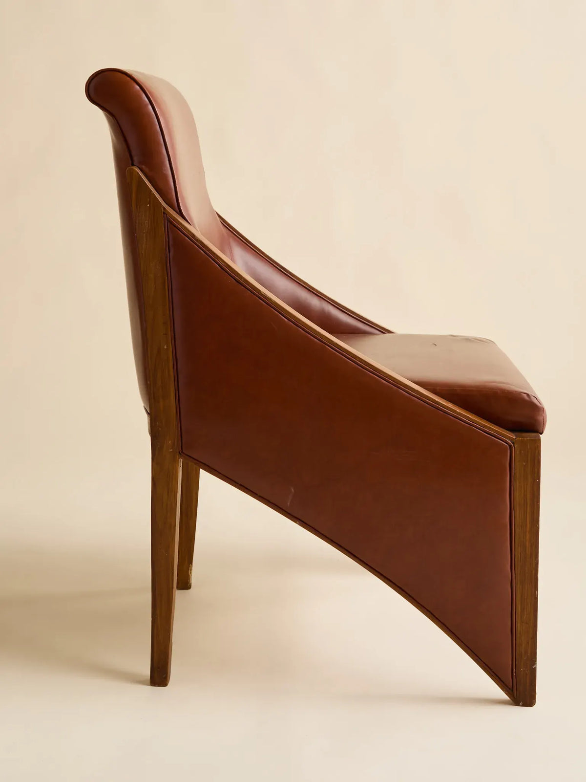 The Vintage English Art Deco Leather Accent ChairsSeatingMiscellanea, etc.