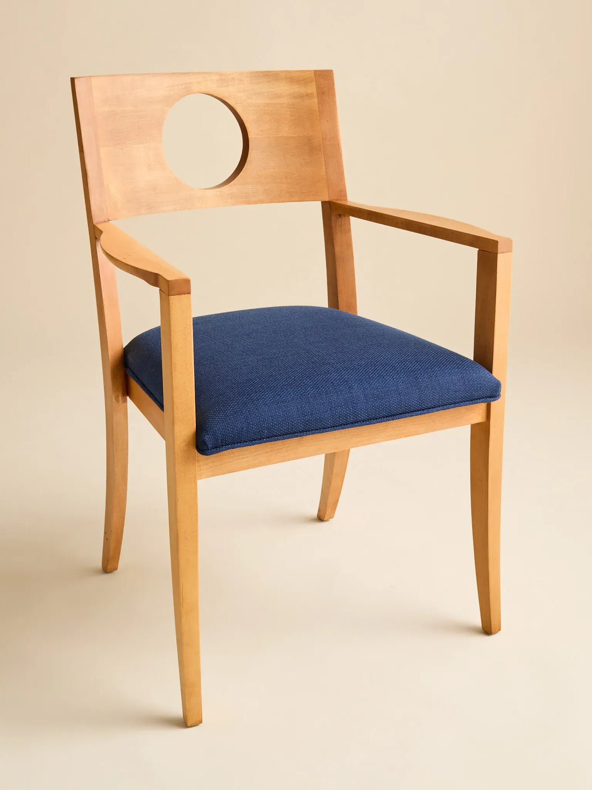 The Vintage Mid-Century Cobalt Blue Circle Back Dining ChairsSeatingMiscellanea, etc.
