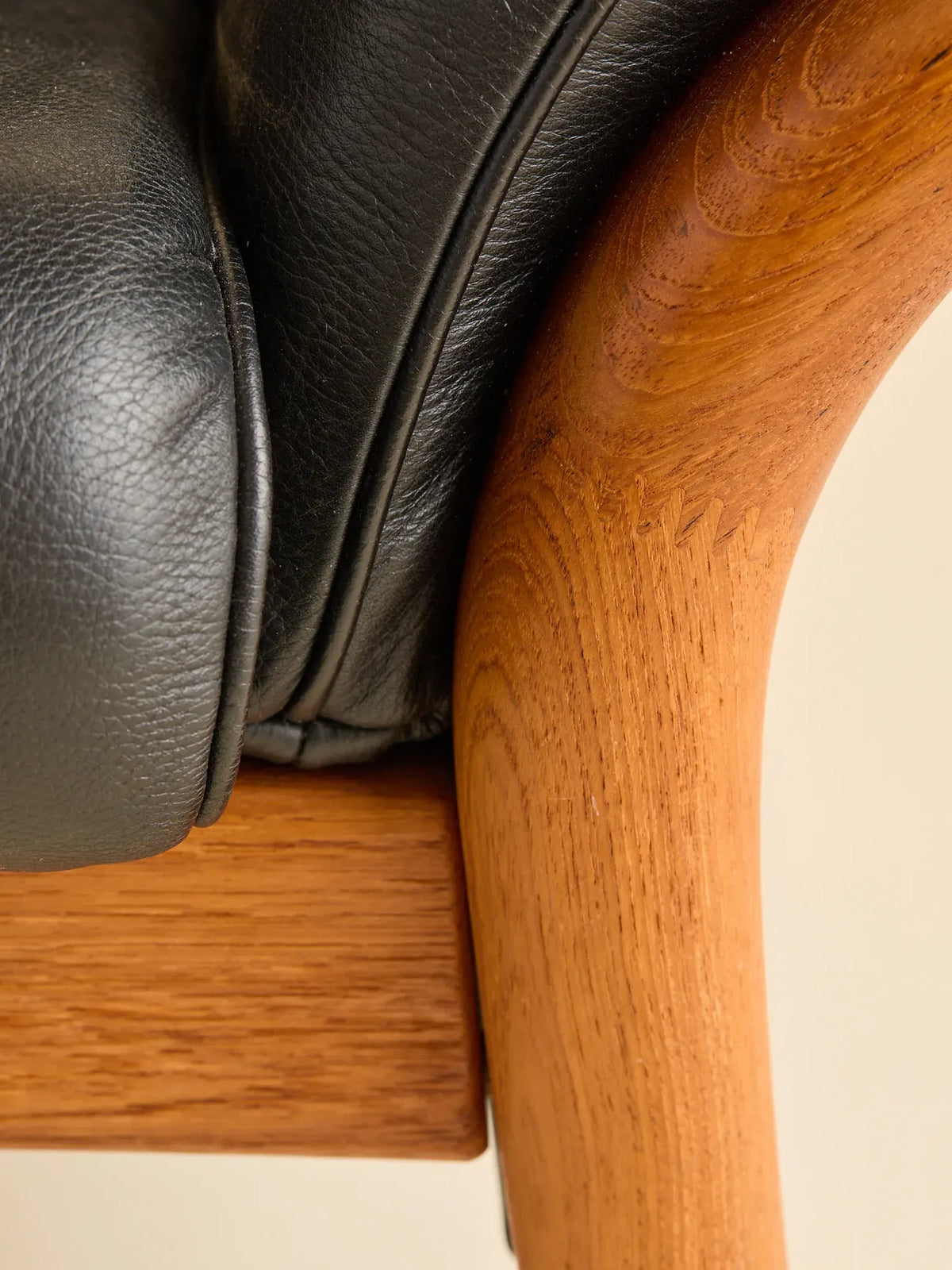 The Vintage Danish Teak & Leather SofaSeatingMiscellanea, etc.