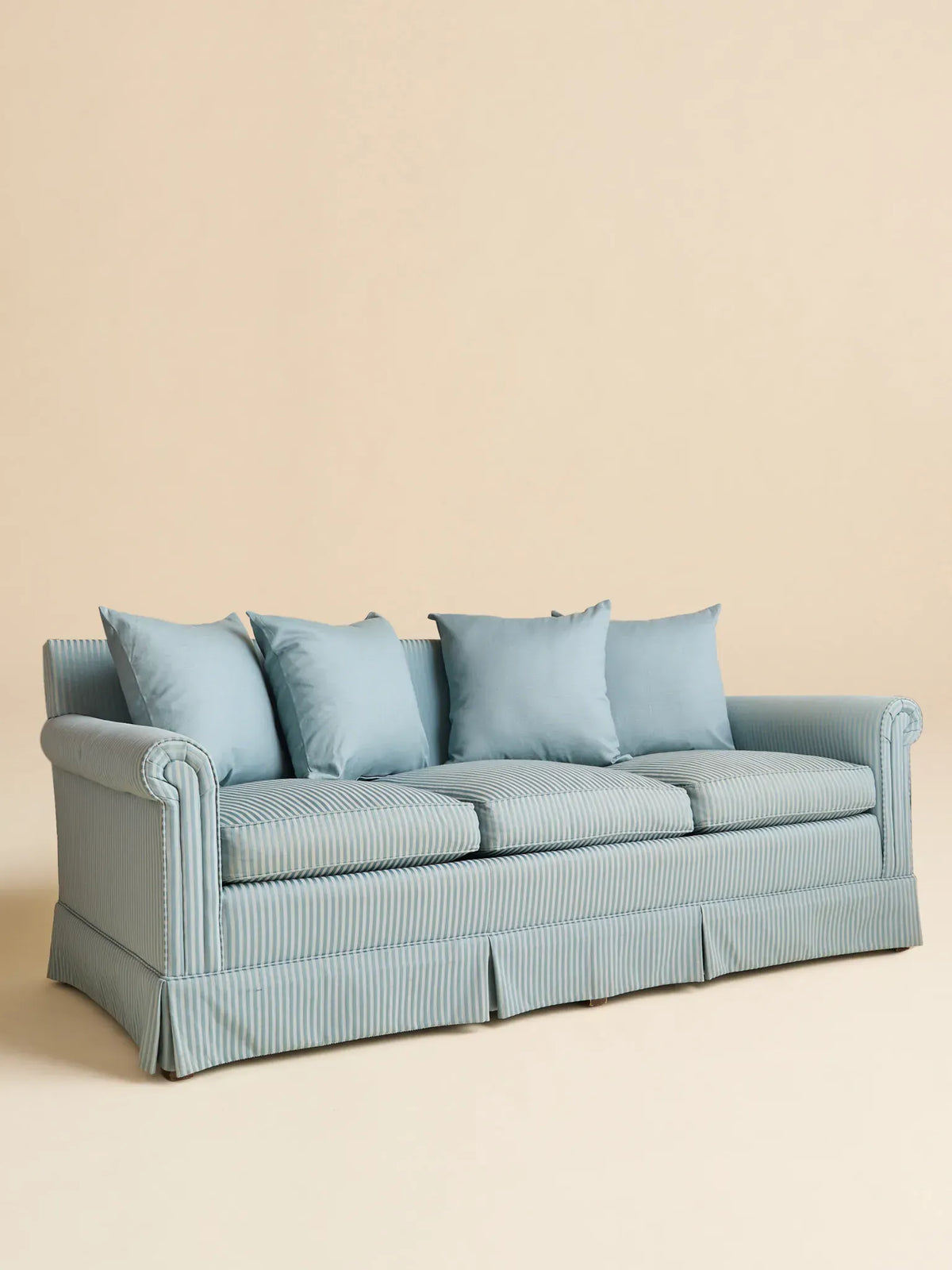 The Vintage Blue Stripe French-Inspired SofaSeatingMiscellanea, etc.