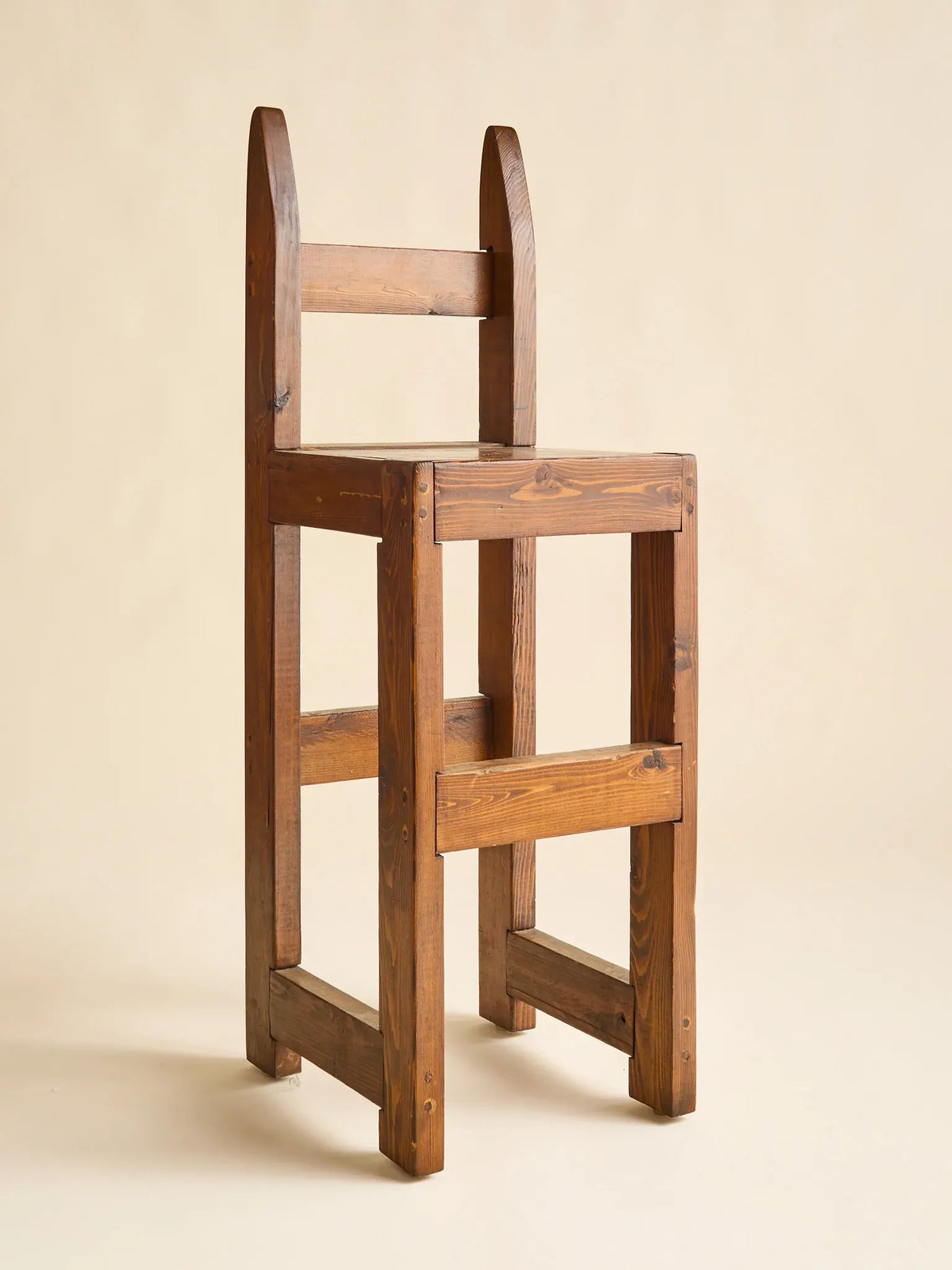 The Vintage Arts & Crafts Wooden BarstoolsSeatingMiscellanea, etc.