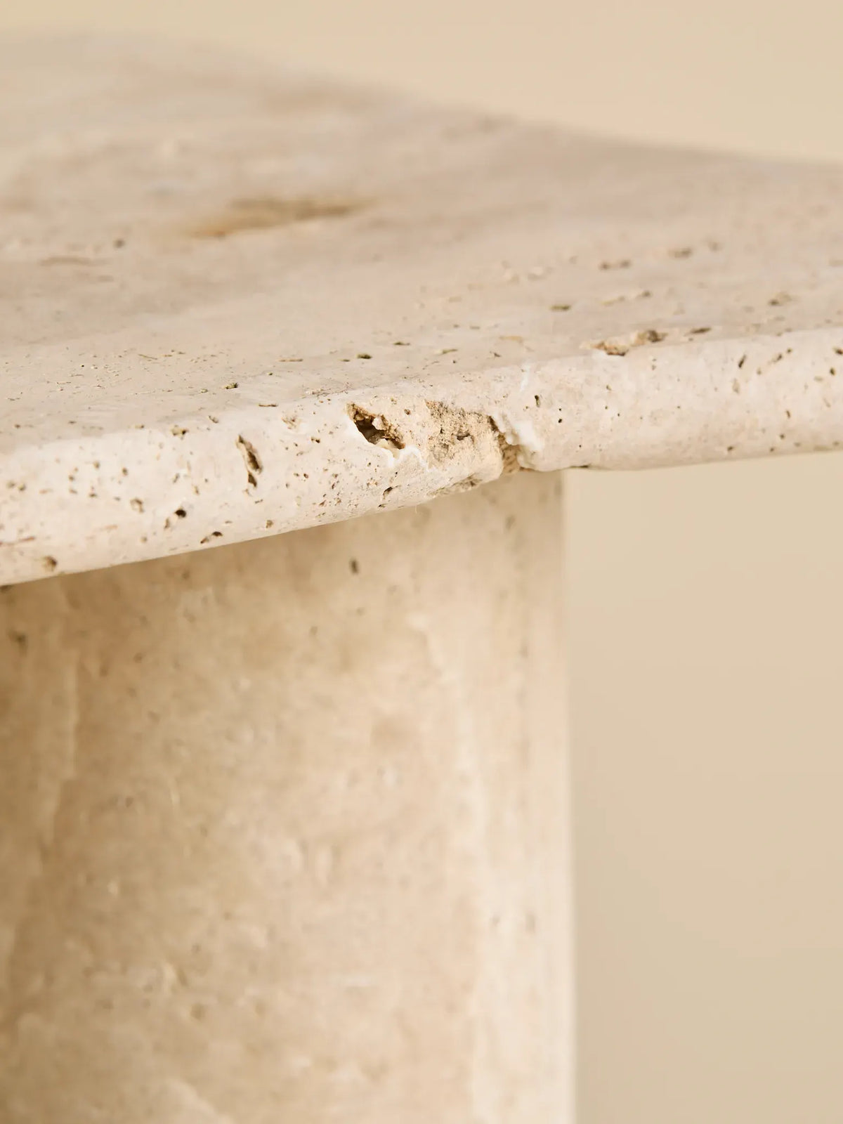 The Vintage Clover Travertine Drink TableSide TablesMiscellanea, etc.
