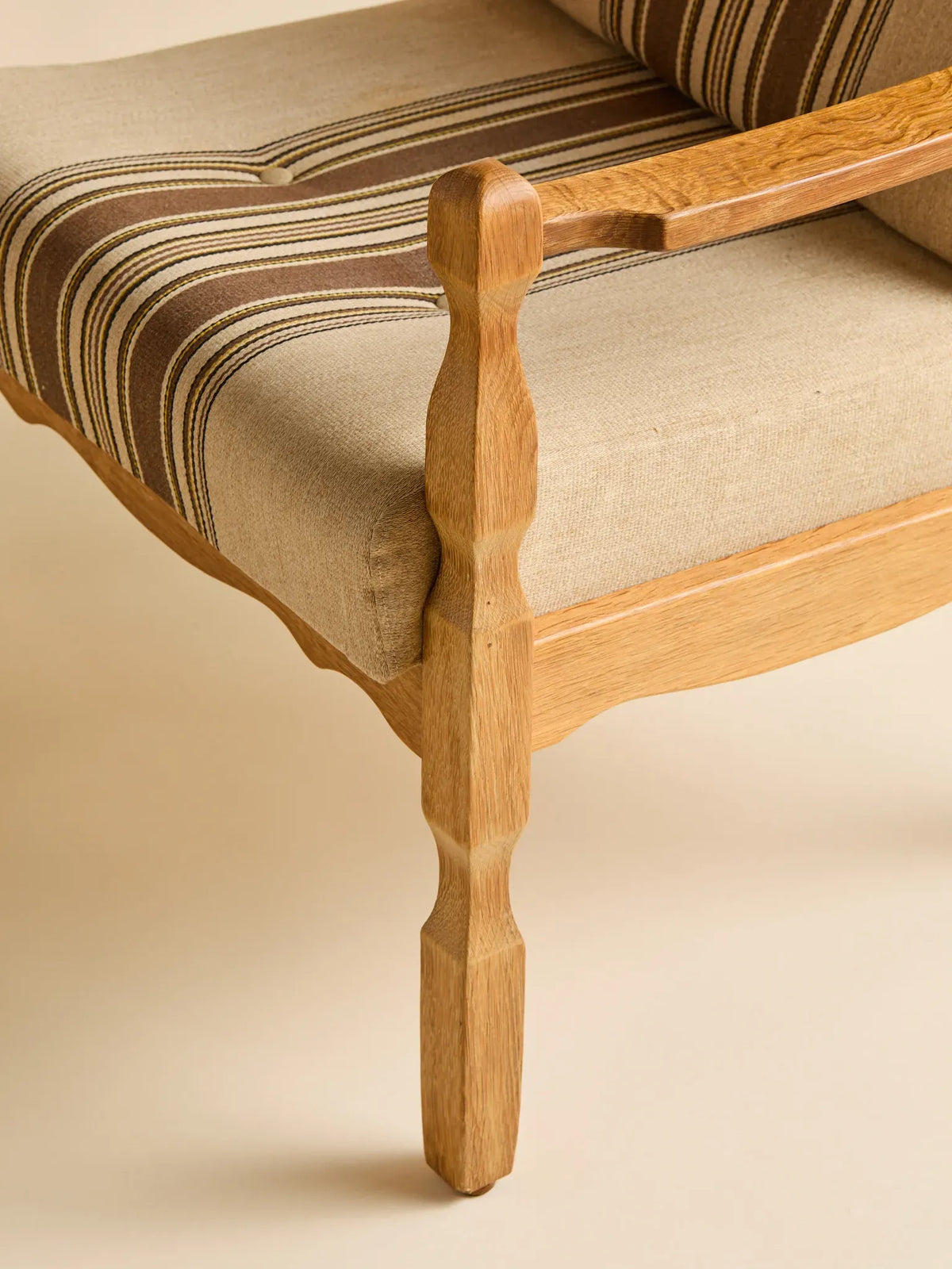 The Vintage Danish Brutalist Oak Easy Chair, 1970sSeatingMiscellanea, etc.