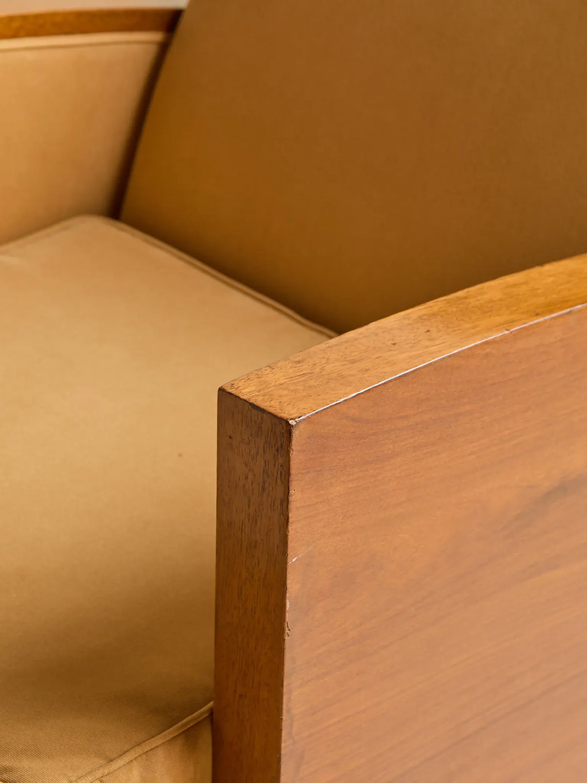 The Vintage French Art Deco Style Walnut Club Chairs, Mid 20th CenturySeatingMiscellanea, etc.