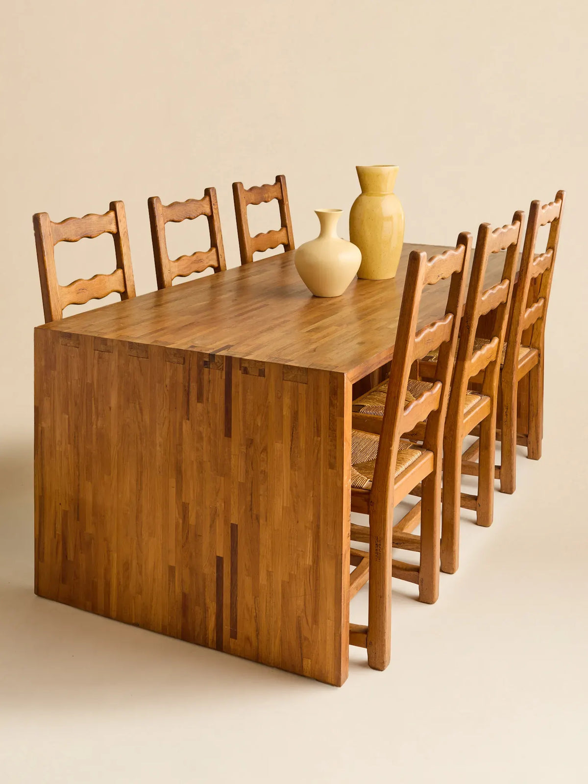The Vintage Dutch Brutalist Waterfall Dining Table or Writing Desk, c. 1970sDining TablesMiscellanea, etc.