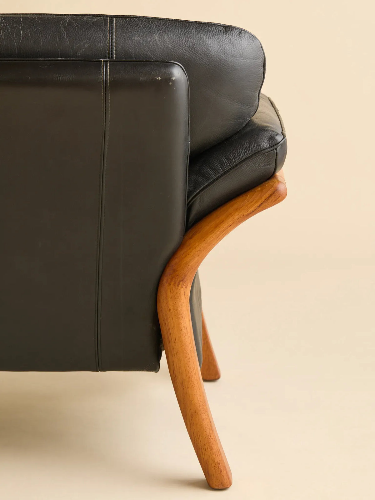 The Vintage Danish Teak & Leather SofaSeatingMiscellanea, etc.