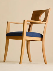 The Vintage Mid-Century Cobalt Blue Circle Back Dining ChairsSeatingMiscellanea, etc.