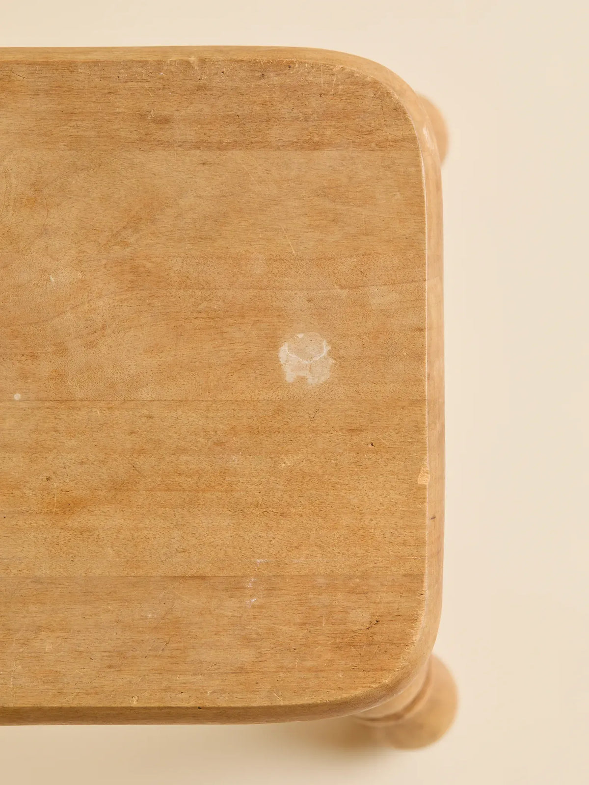The Vintage Small Patinaed White Oak Accent StoolSeatingMiscellanea, etc.