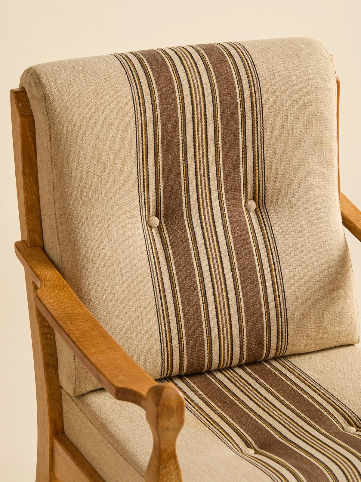 The Vintage Danish Brutalist Oak Easy Chair, 1970sSeatingMiscellanea, etc.