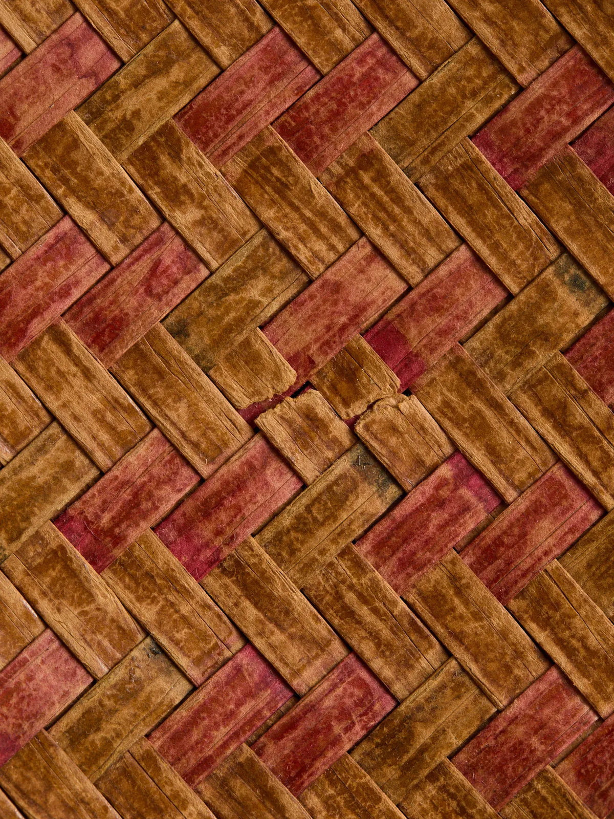 The Vintage Woven Red and Brown StoolSeatingMiscellanea, etc.