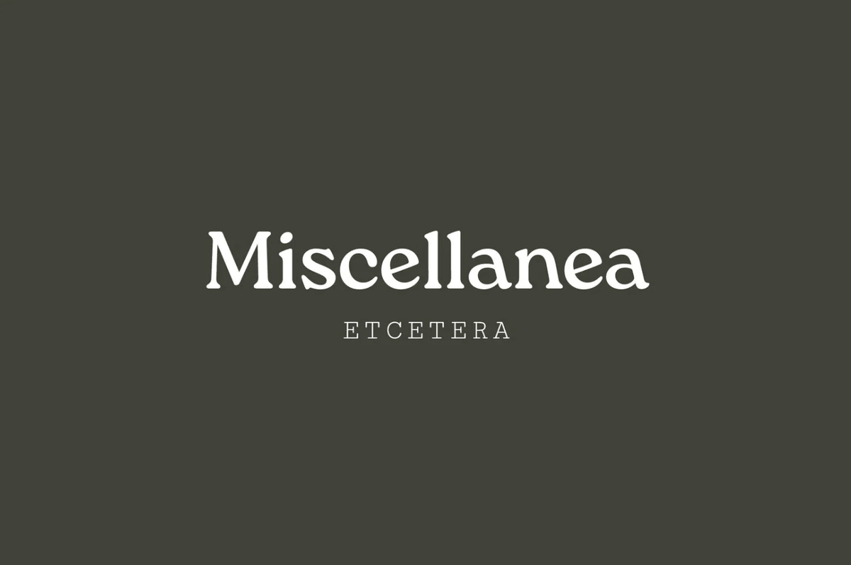 Miscellanea, etc. Gift CardMiscellanea, etc.