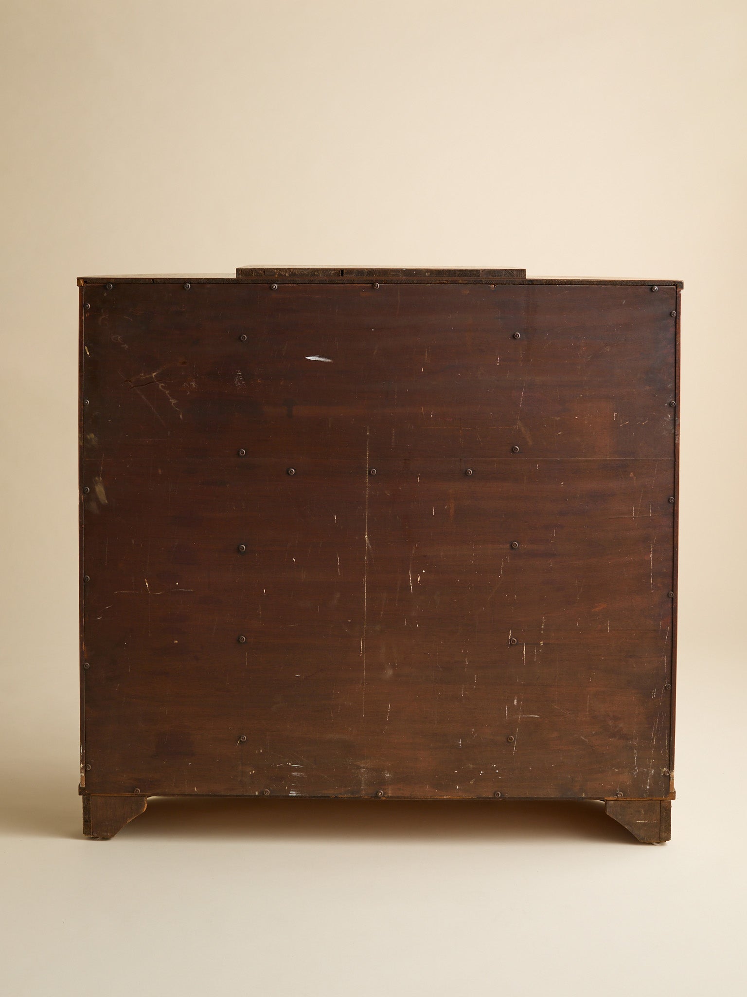 The Vintage Glass and Wood Art Deco DeskCabinets and ShelvingMiscellanea, etc.