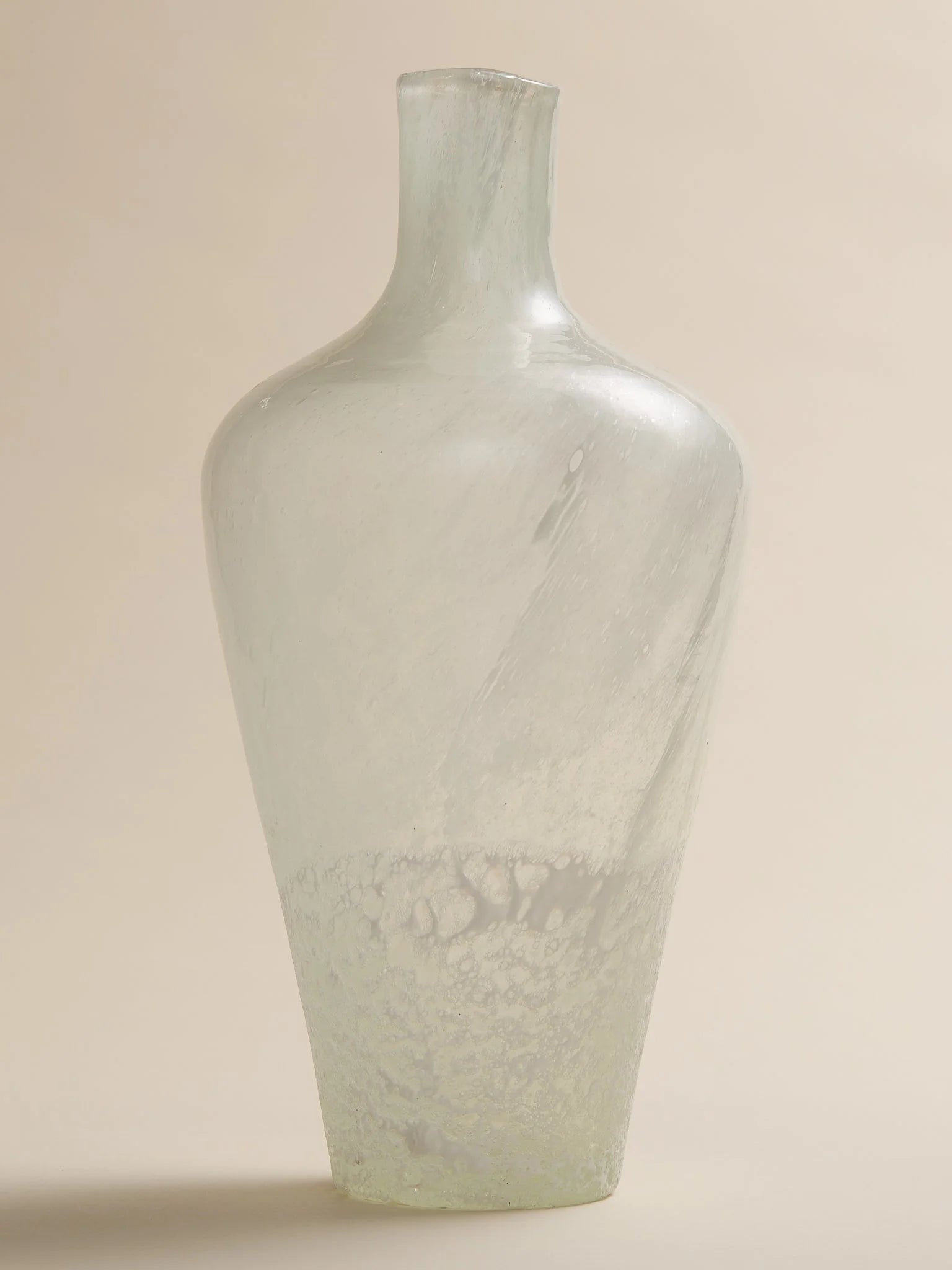 The Vintage Frosted & Bubble Textured Art Glass VaseVasesMiscellanea, etc.