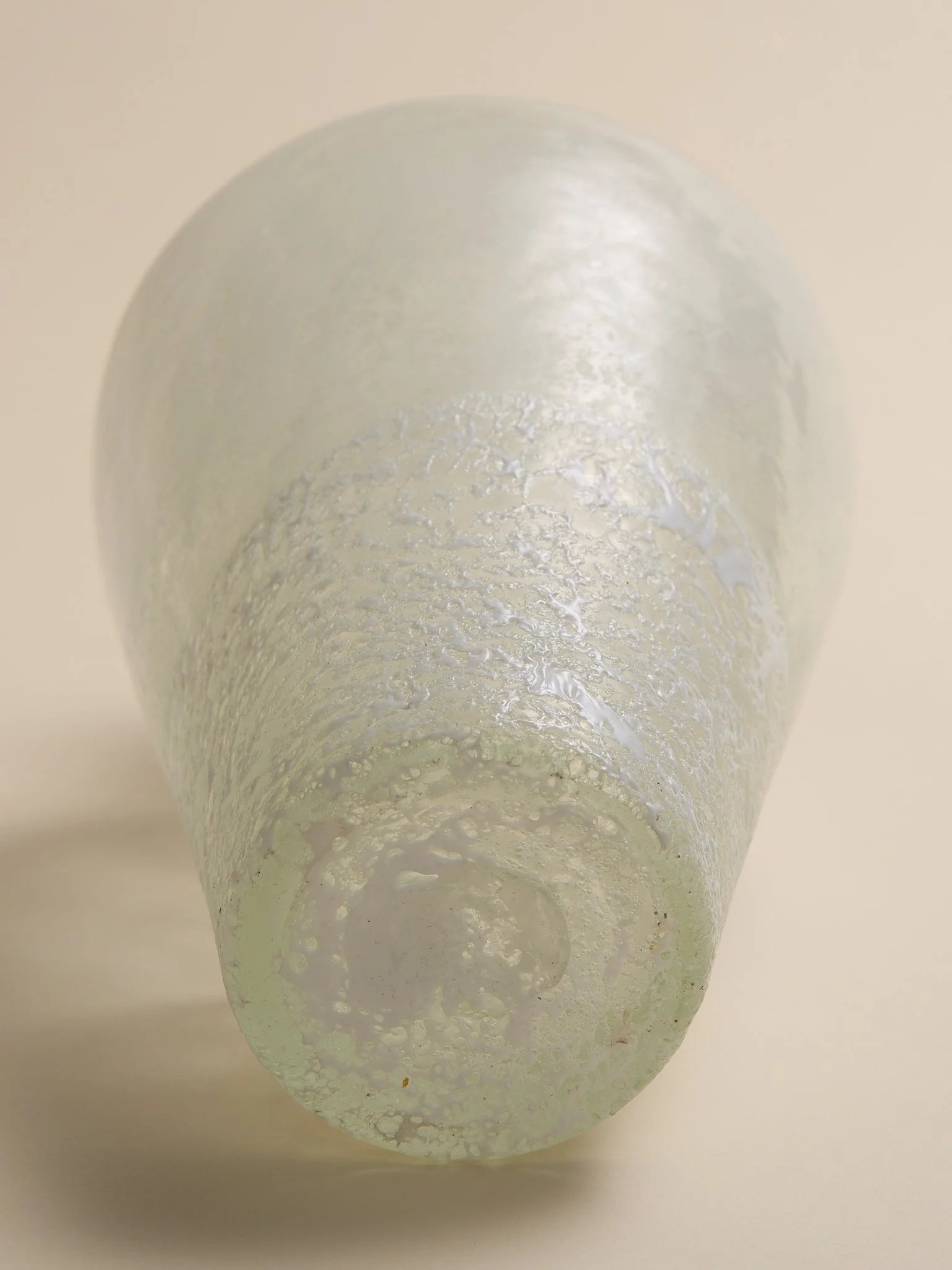 The Vintage Frosted & Bubble Textured Art Glass VaseVasesMiscellanea, etc.