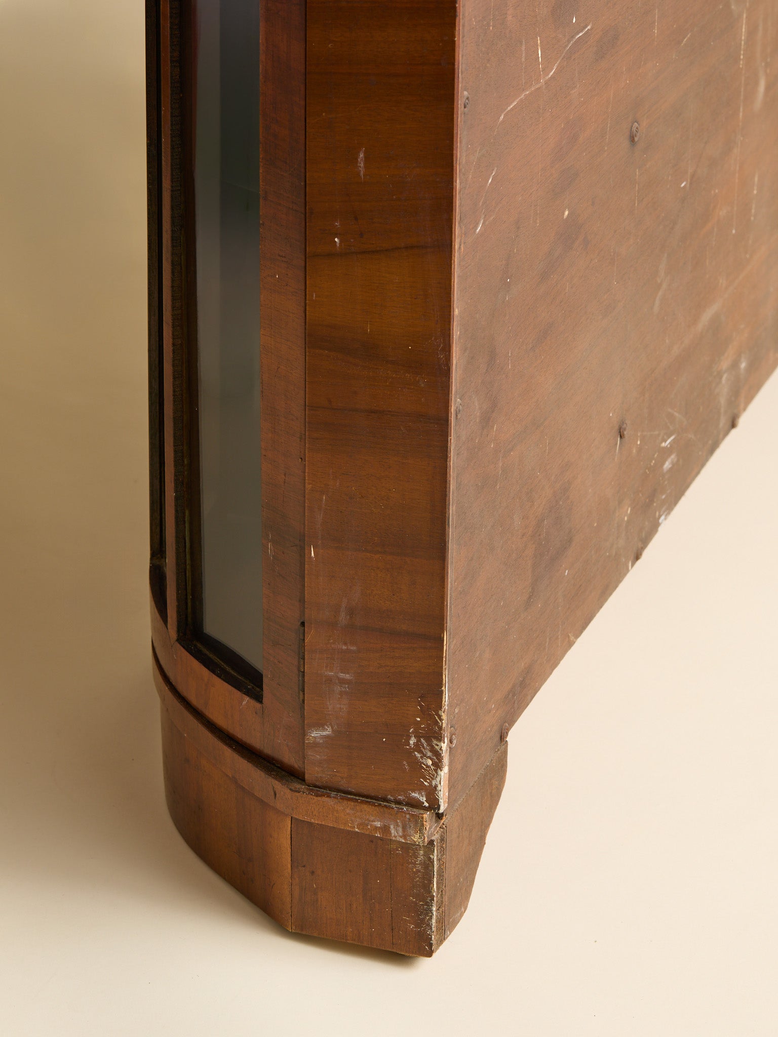 The Vintage Glass and Wood Art Deco DeskCabinets and ShelvingMiscellanea, etc.