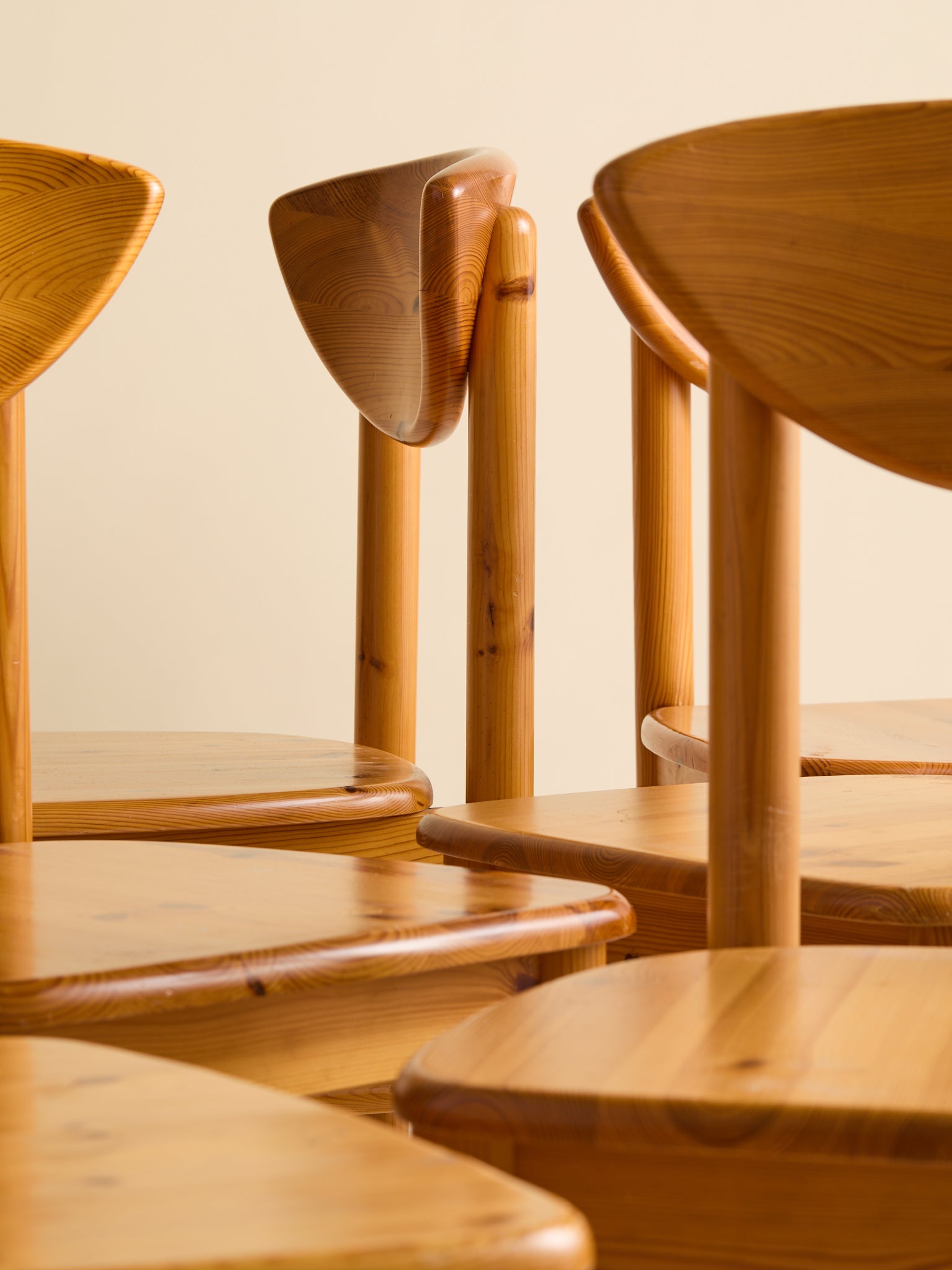 The Vintage Daumiller Style Danish Pine Dining Chairs, Denmark 1970SSeatingMiscellanea, etc.