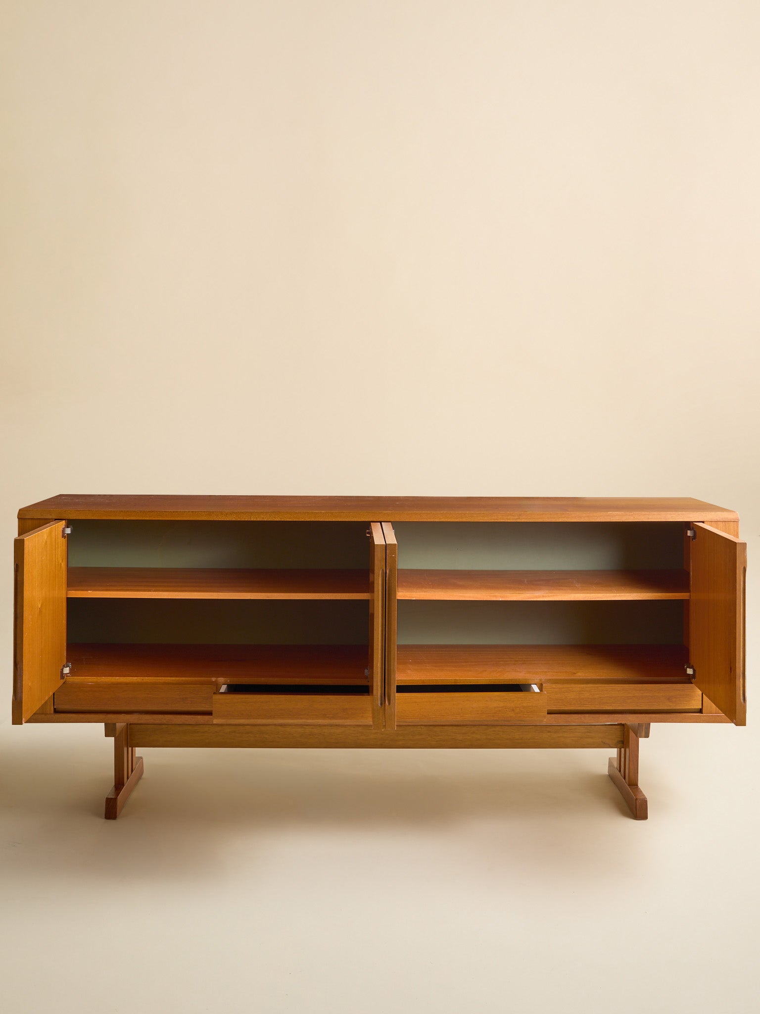 The Vintage Gangso Mobler Danish Teak & Tile Sideboard, 1970SCredenzas and SideboardsMiscellanea, etc.