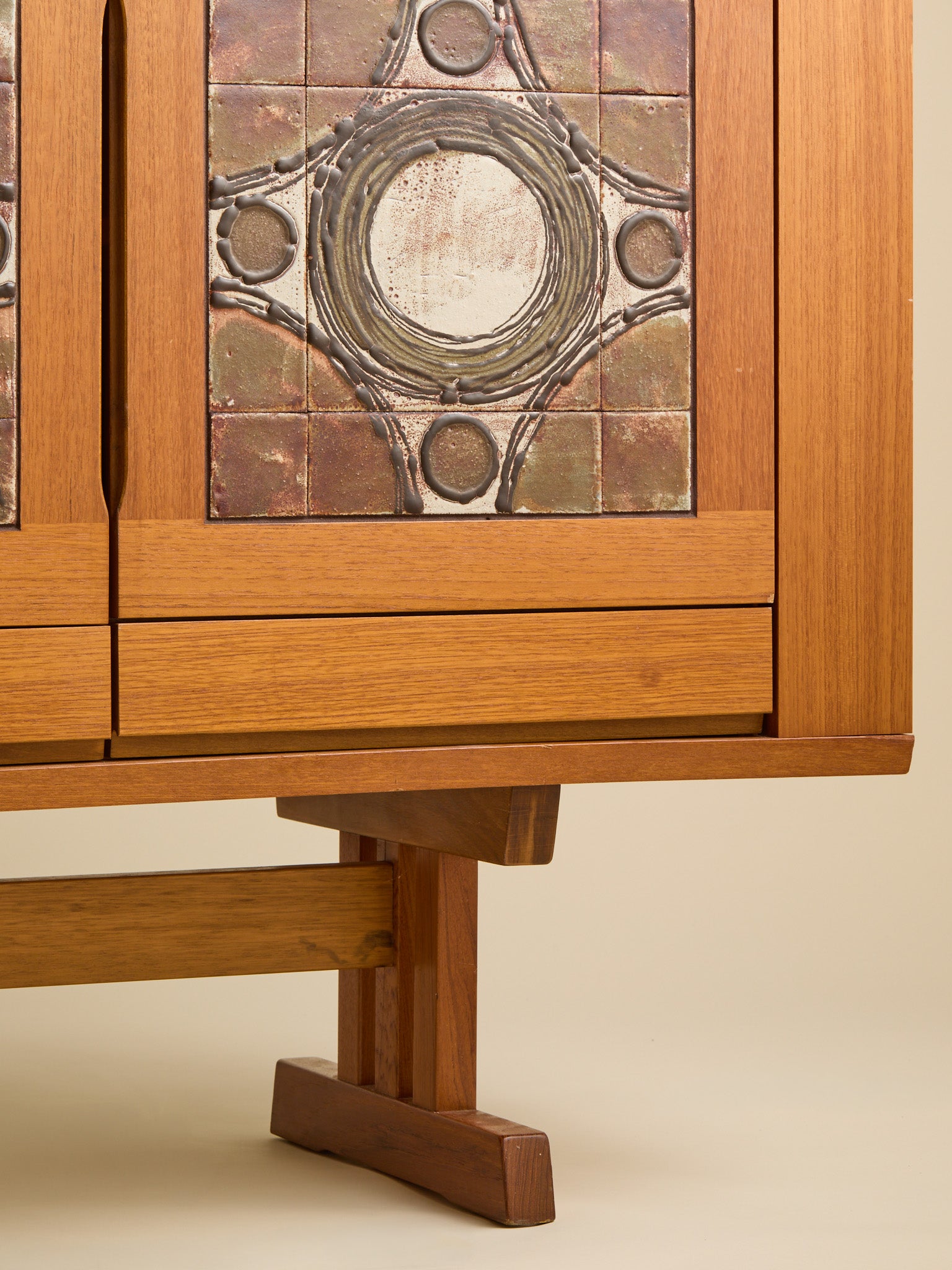 The Vintage Gangso Mobler Danish Teak & Tile Sideboard, 1970SCredenzas and SideboardsMiscellanea, etc.